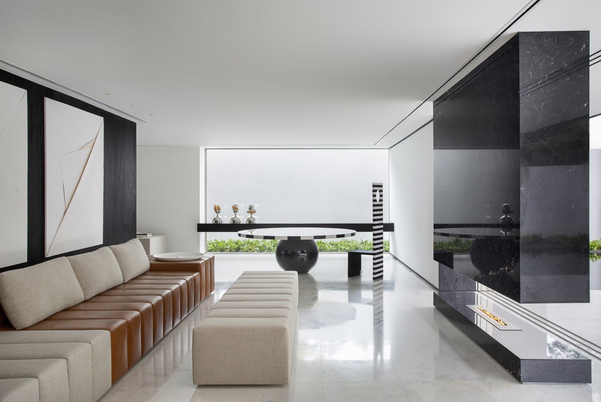 圣保罗 V2 House | 巴西大理石与乌木的时尚碰撞-7