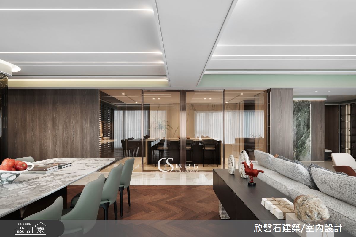 欣磐石·74  寶輝秋紅谷VIII·混搭風·95坪設計案例丨欣磐石建築.空間規劃-12