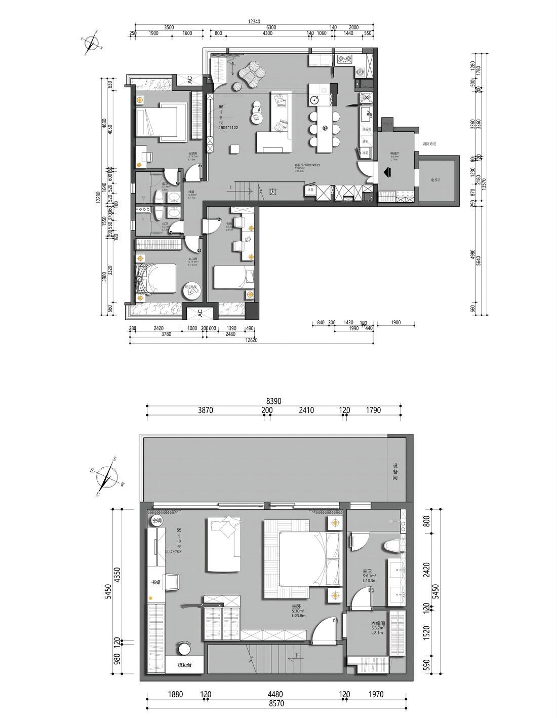 悬空楼梯下的蓝调空间丨中国广州-7