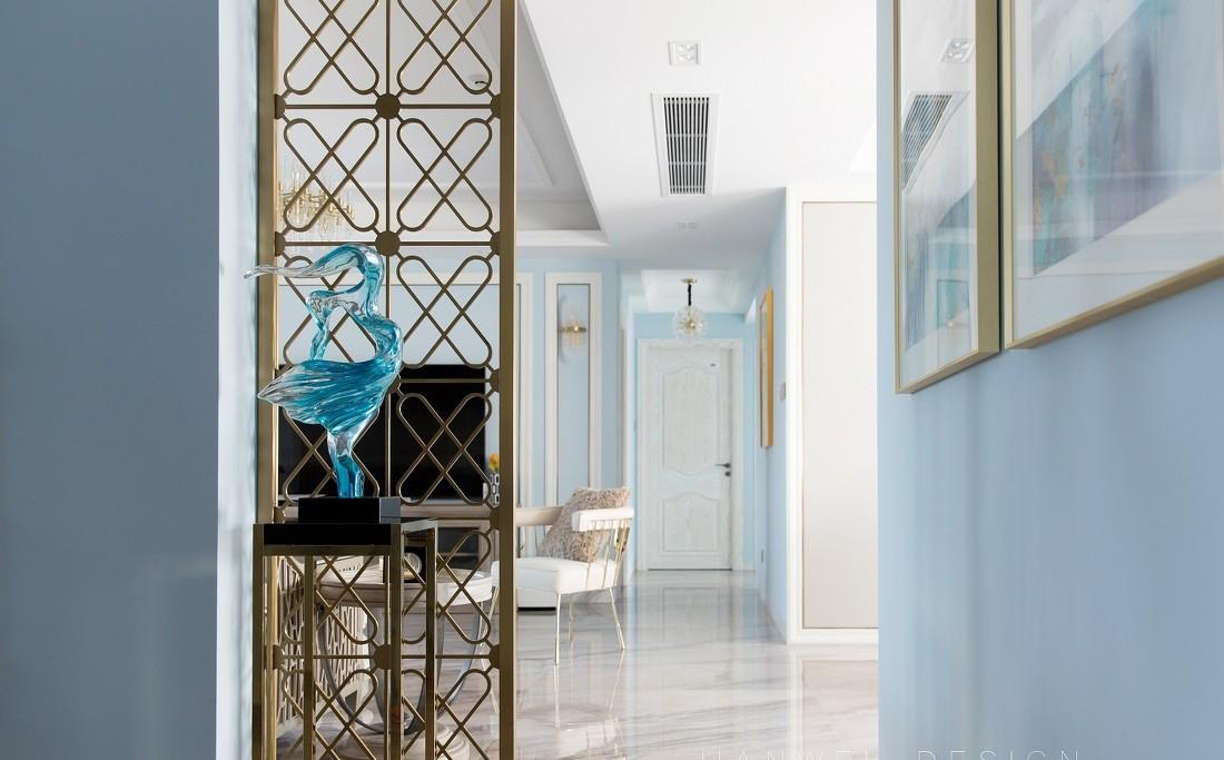 现代摩登美式轻奢家居,玩转平层空间设计-18