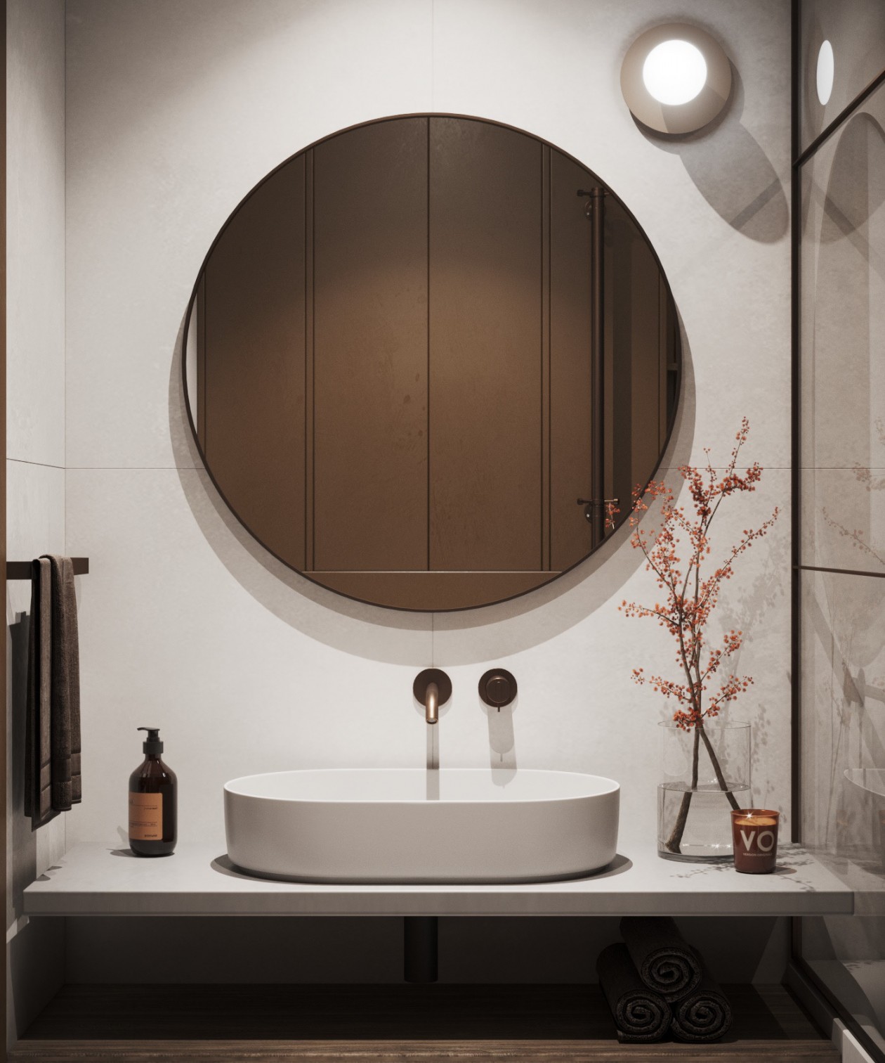 105平现代空间，古铜色调！-19