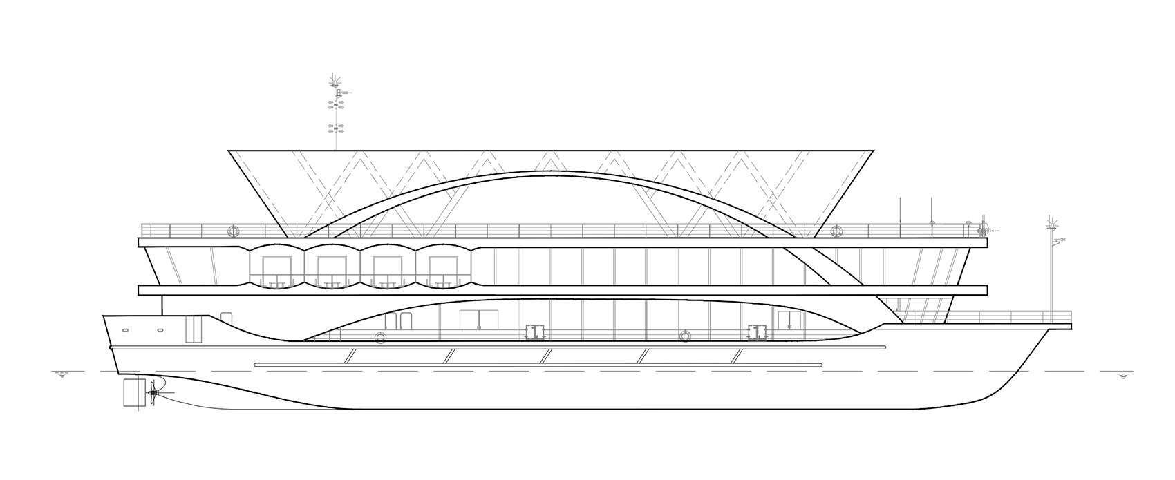 武汉长江婚宴型游船丨中国武汉丨华中科技大学建规学院+青·微舍工作室-35