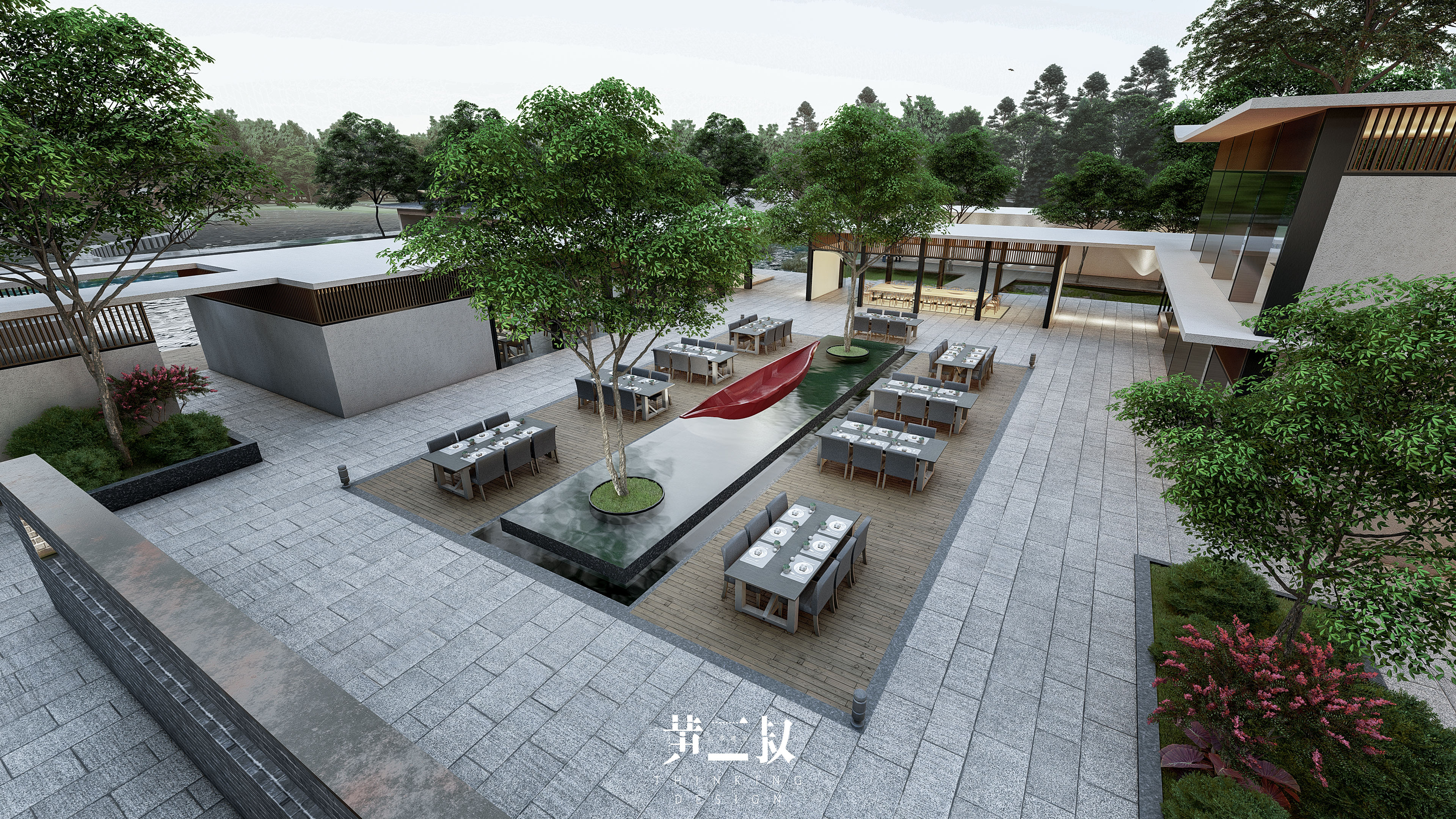 田园风光融入都市空间——公共空间田园餐厅设计-8