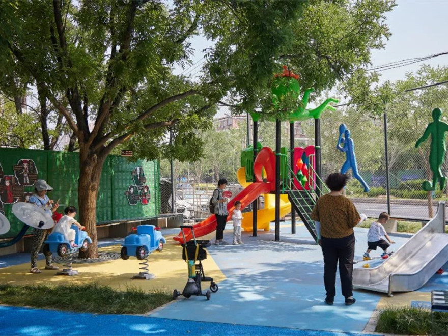 北京石景山区鲁谷街道五芳健身苑整治丨中国北京-2