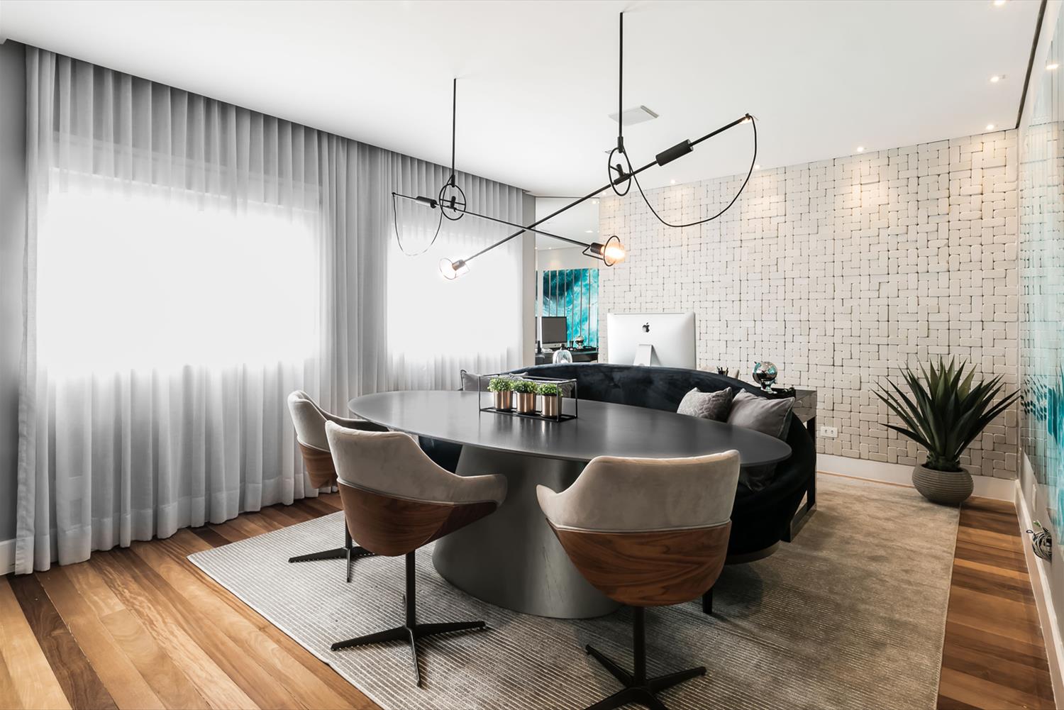 现代都市公寓 | 一体化社交空间与垂直花园-8