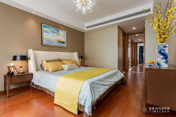 现代简约风,仁恒滨河湾 140 平米家居案例-35