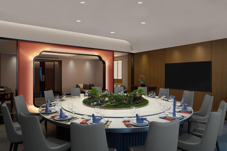 东莞新嘉园海鲜餐厅包房设计丨中国东莞-8