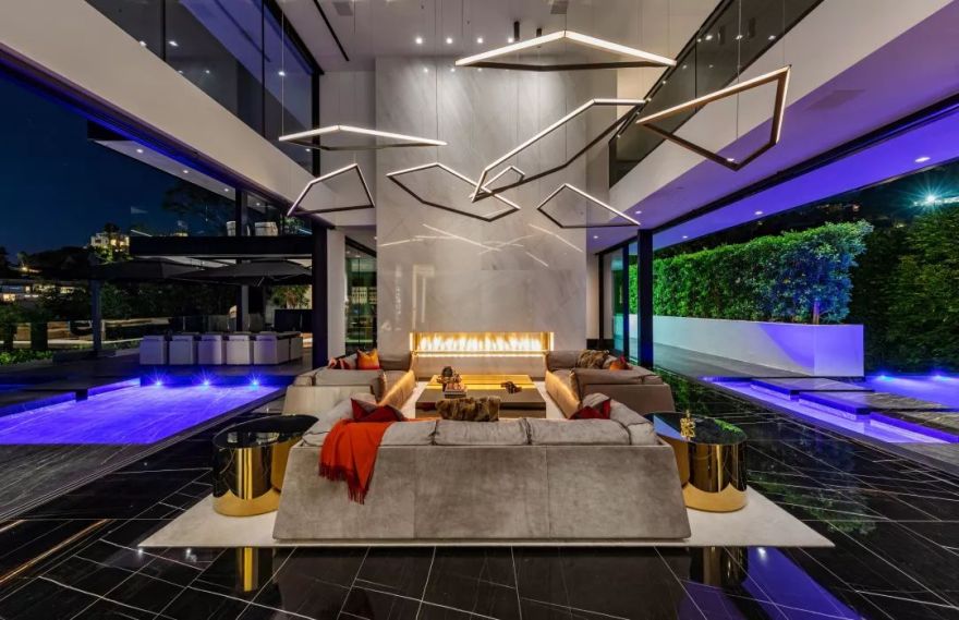 洛杉矶亿元豪宅,精致细节展现高级黑奢华风-14