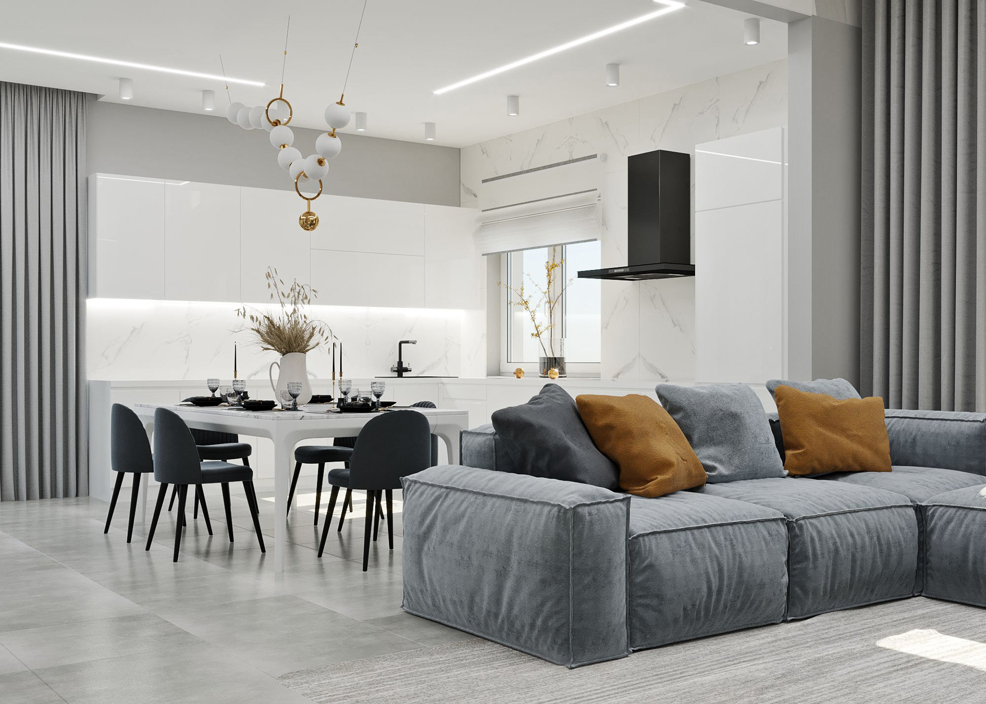 私人住宅一层设计-0