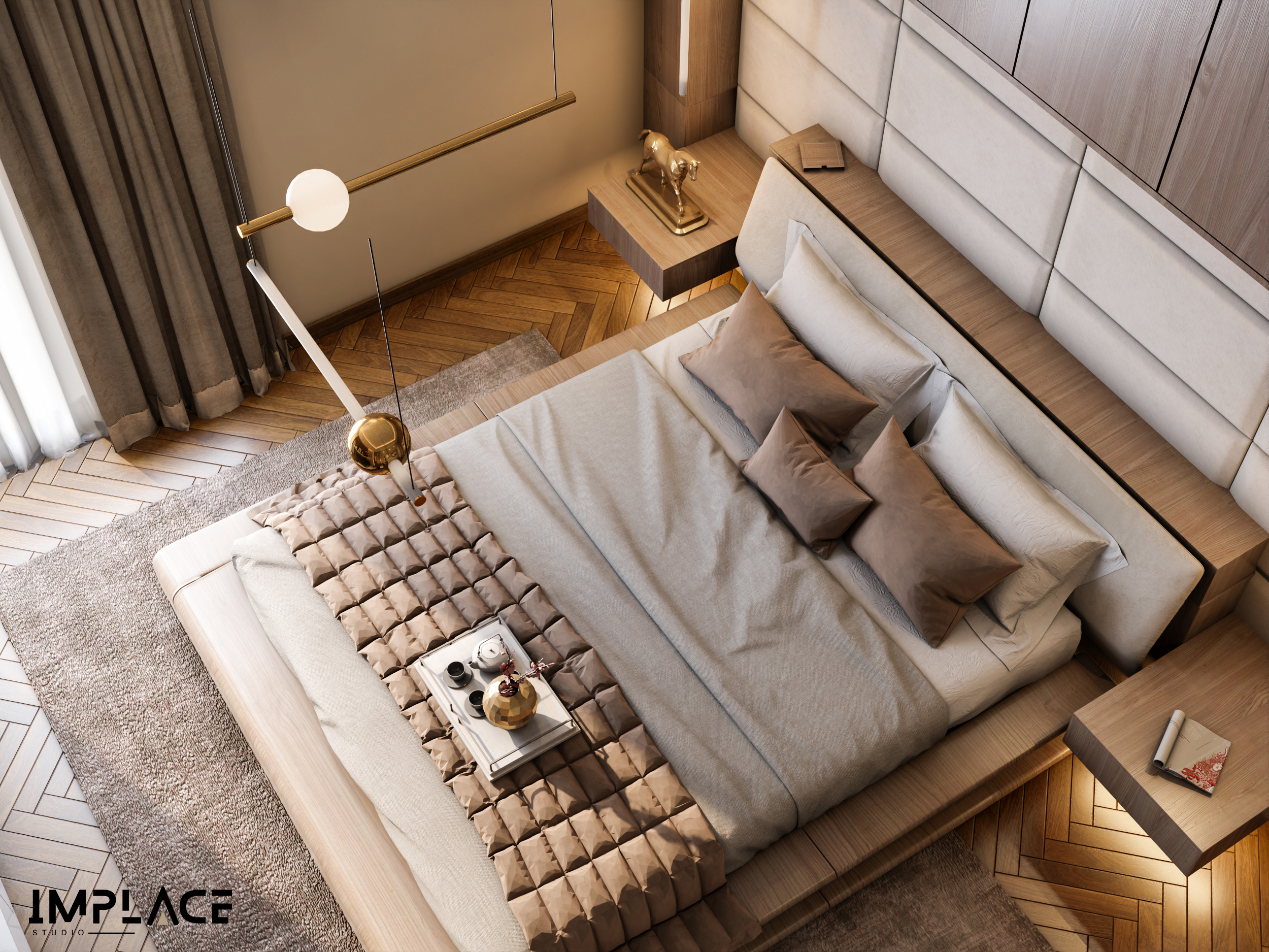 Uni beige Master bedroom-6