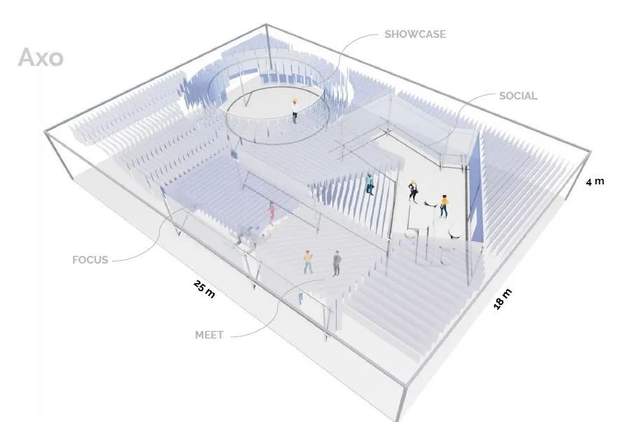 办公空间 | 沉浸式体验，“漂，移，面”设计燃动 2020 WORKSPACE 大展-13
