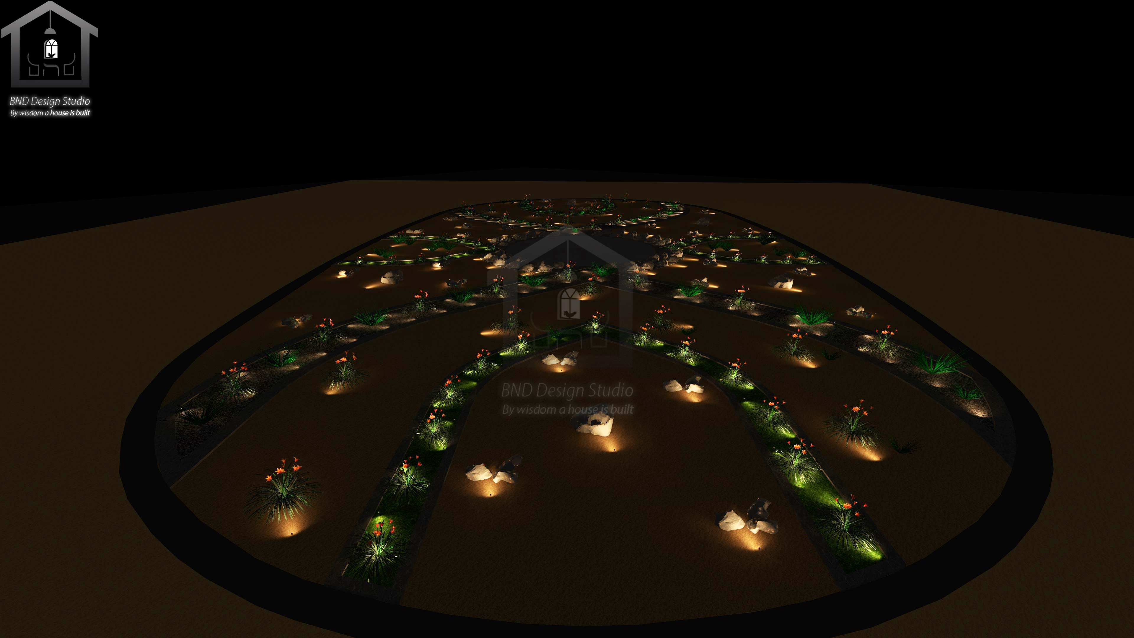 Landscape Lighting design - Medina Airport Round - KSA-2