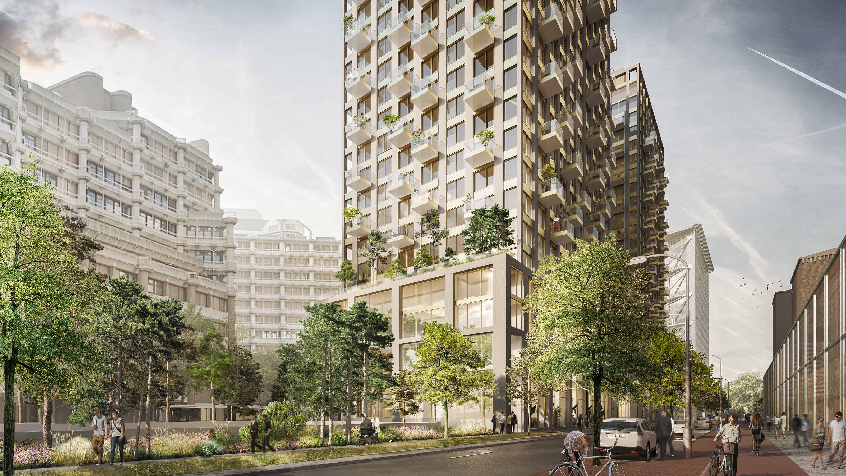 海牙 Vrijheidsplaats 住宅塔楼丨荷兰海牙丨EGM architects-15