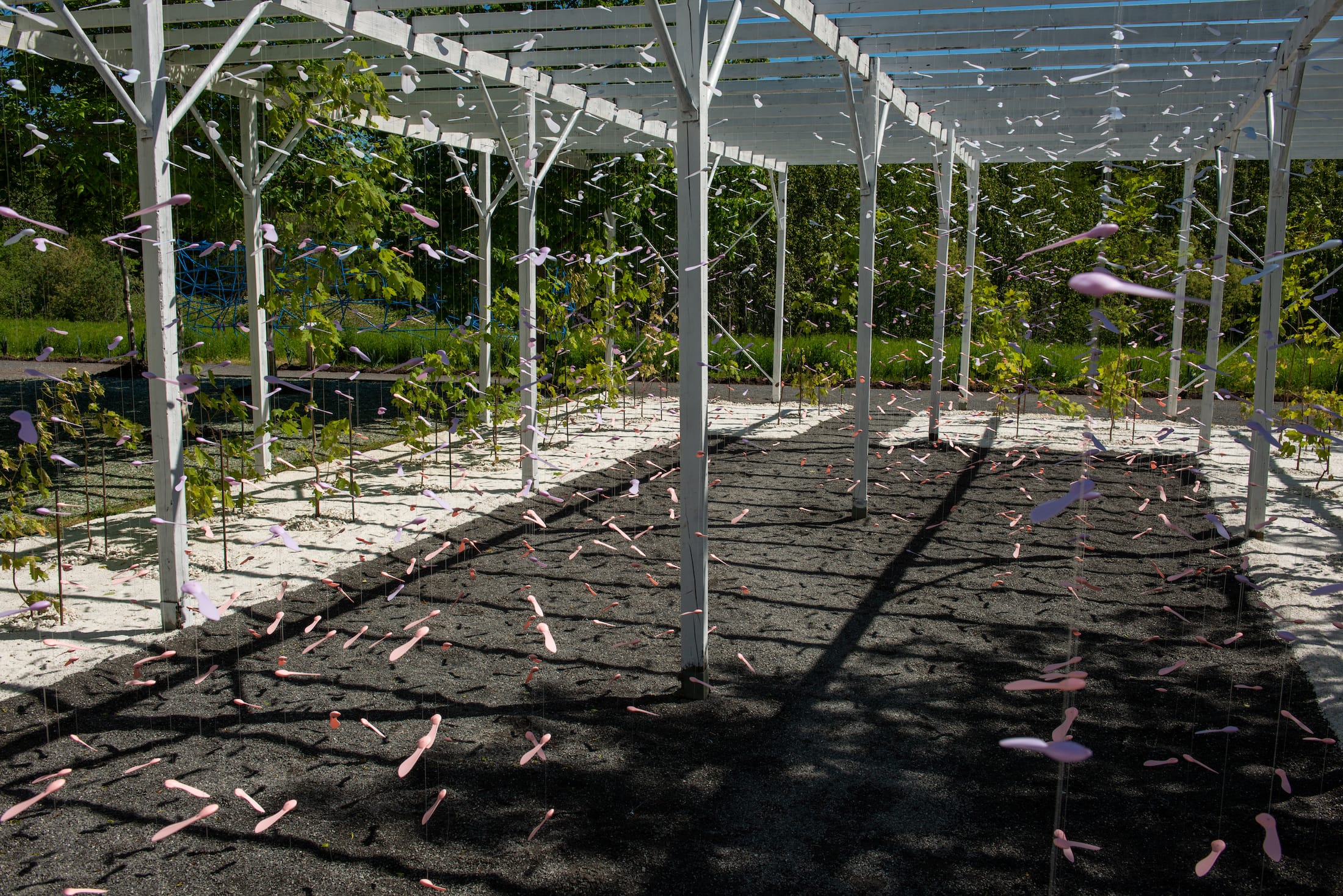 2019 加拿大国际花园节 | 彩色“岩石”结构装置引人入胜-38