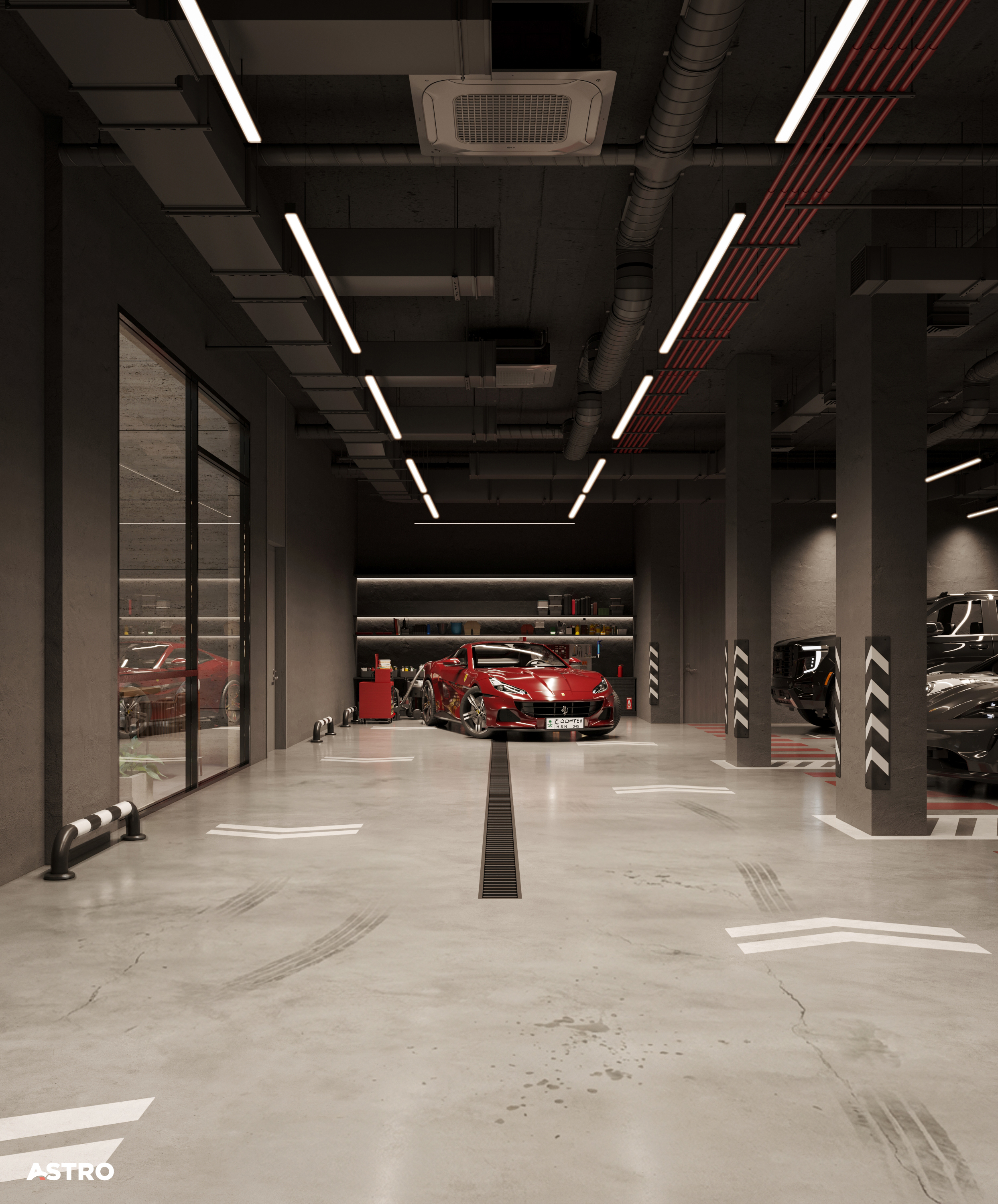 Basement Parking Design（地下室停车设计）丨沙特阿拉伯丨Astro Architects-7