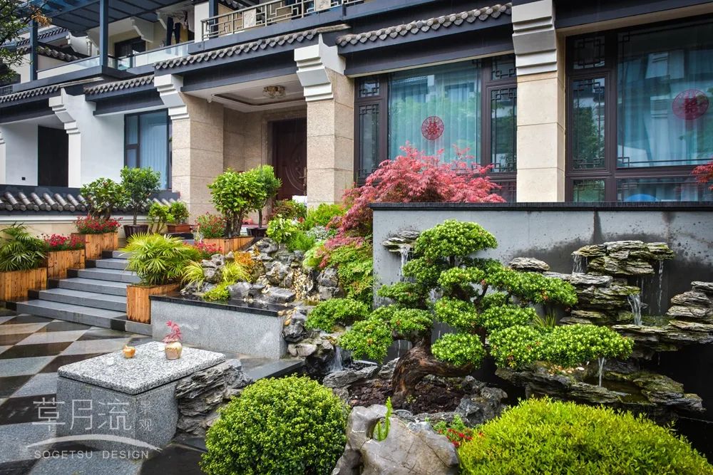 江南美农庭院丨草月流景观设计-4