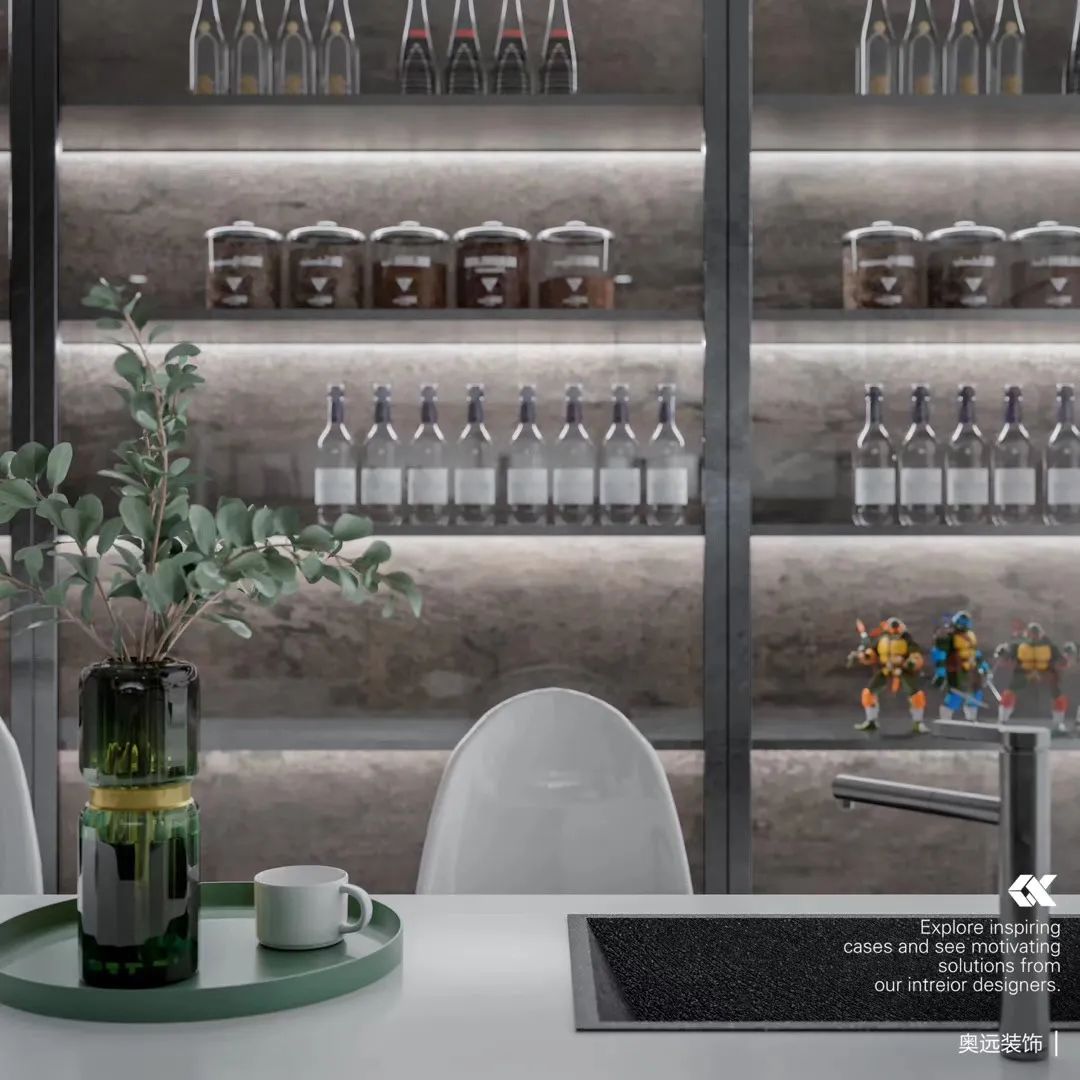 现代简约四季美庐,黑白灰纯空间演绎自然与家-27