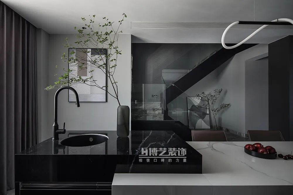 《夏墨》· 现代黑白风格的完美演绎丨博艺装饰-34