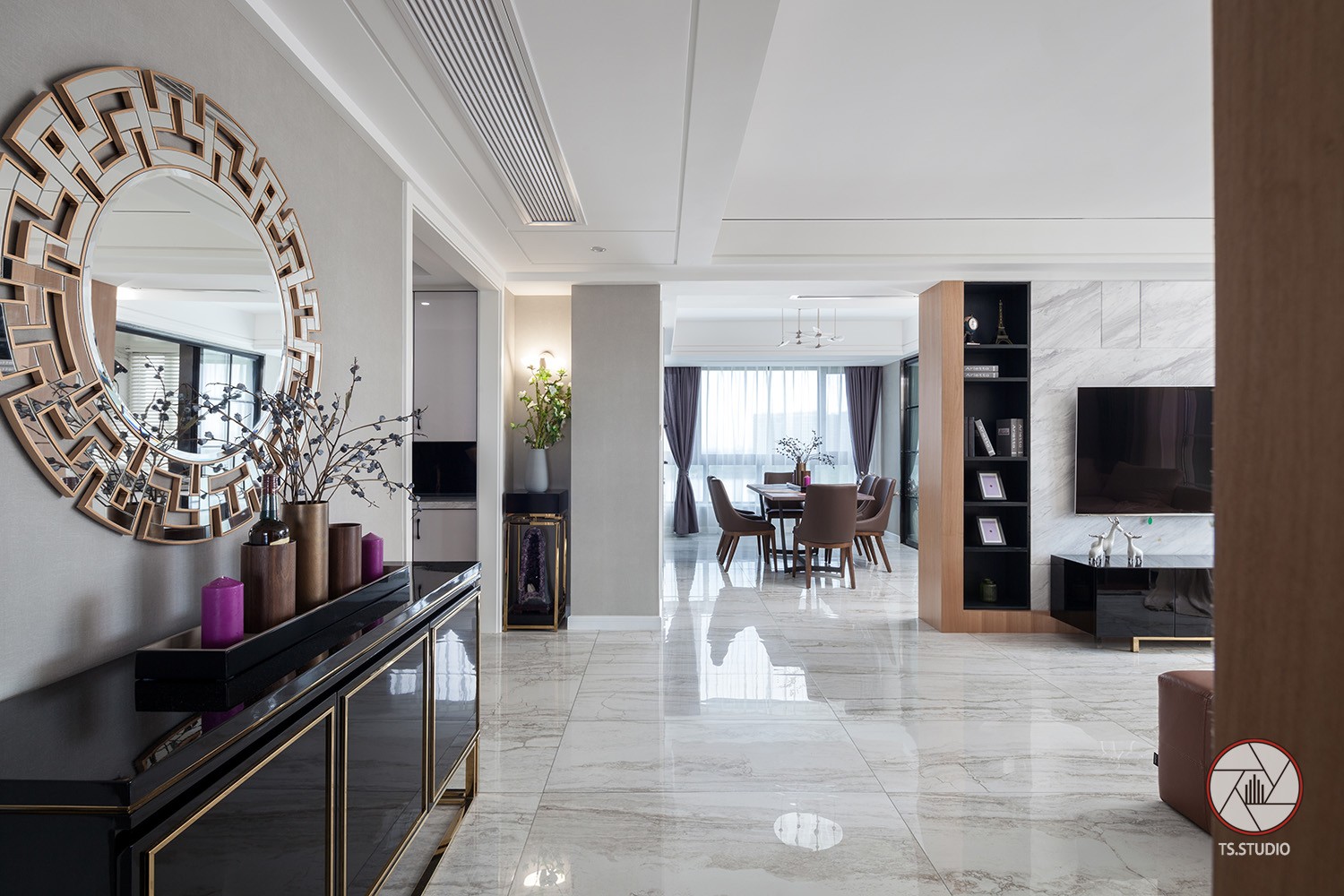 浙江现代轻奢住宅  嘉兴米卡装饰-7