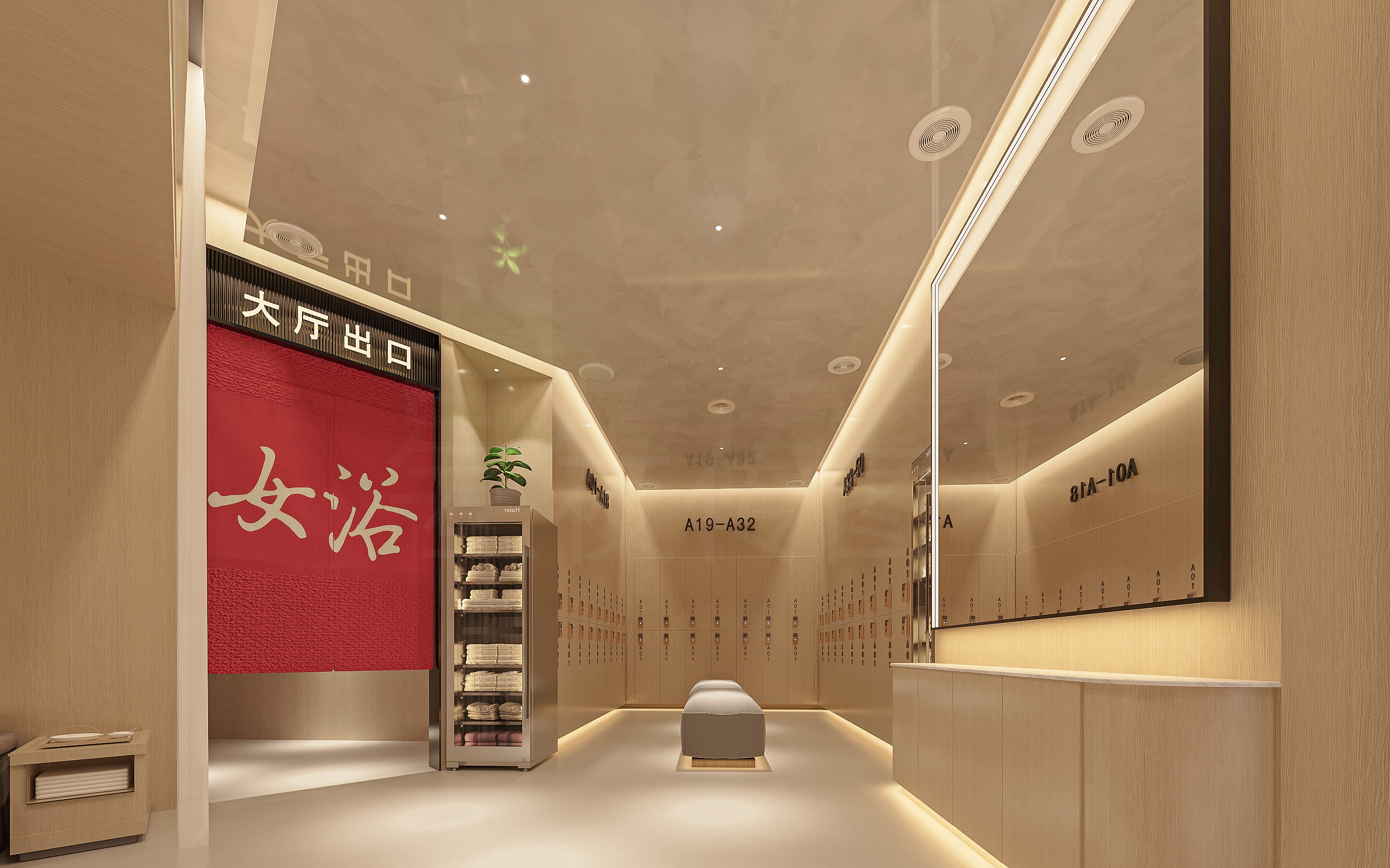 休闲洗浴会所效果区域展示-8