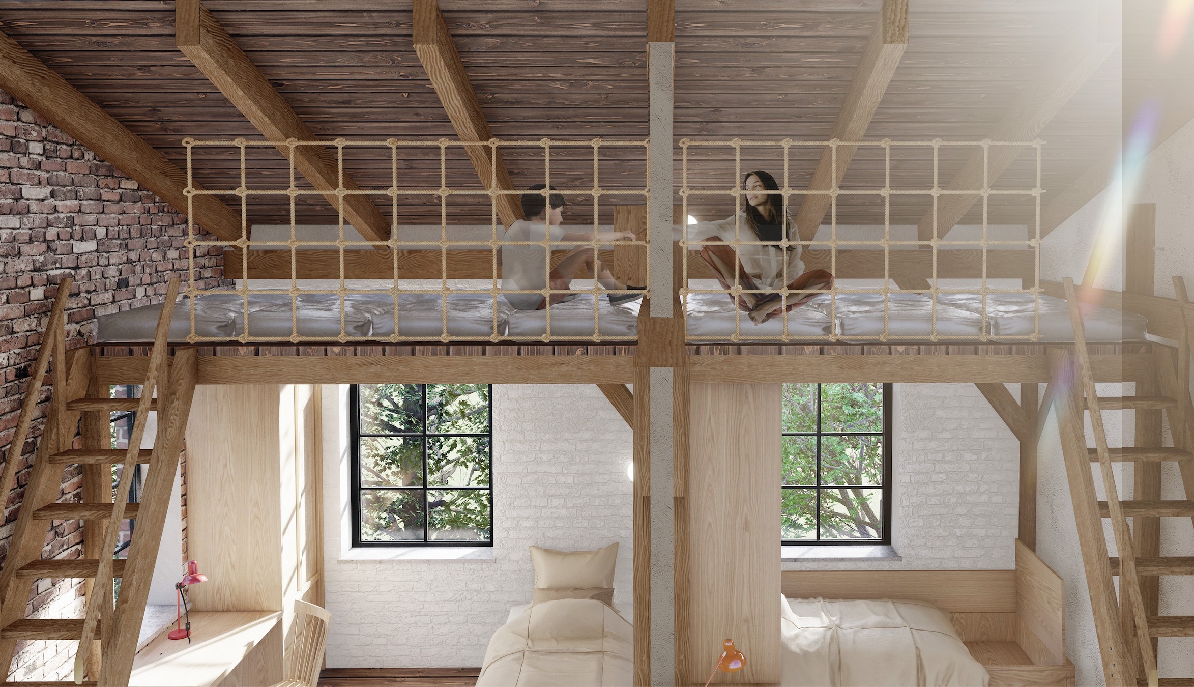 Kula  Młyn村磨坊改造为收养家庭住宅丨格但斯克美术学院室内建筑系Weronika Kuźma-52