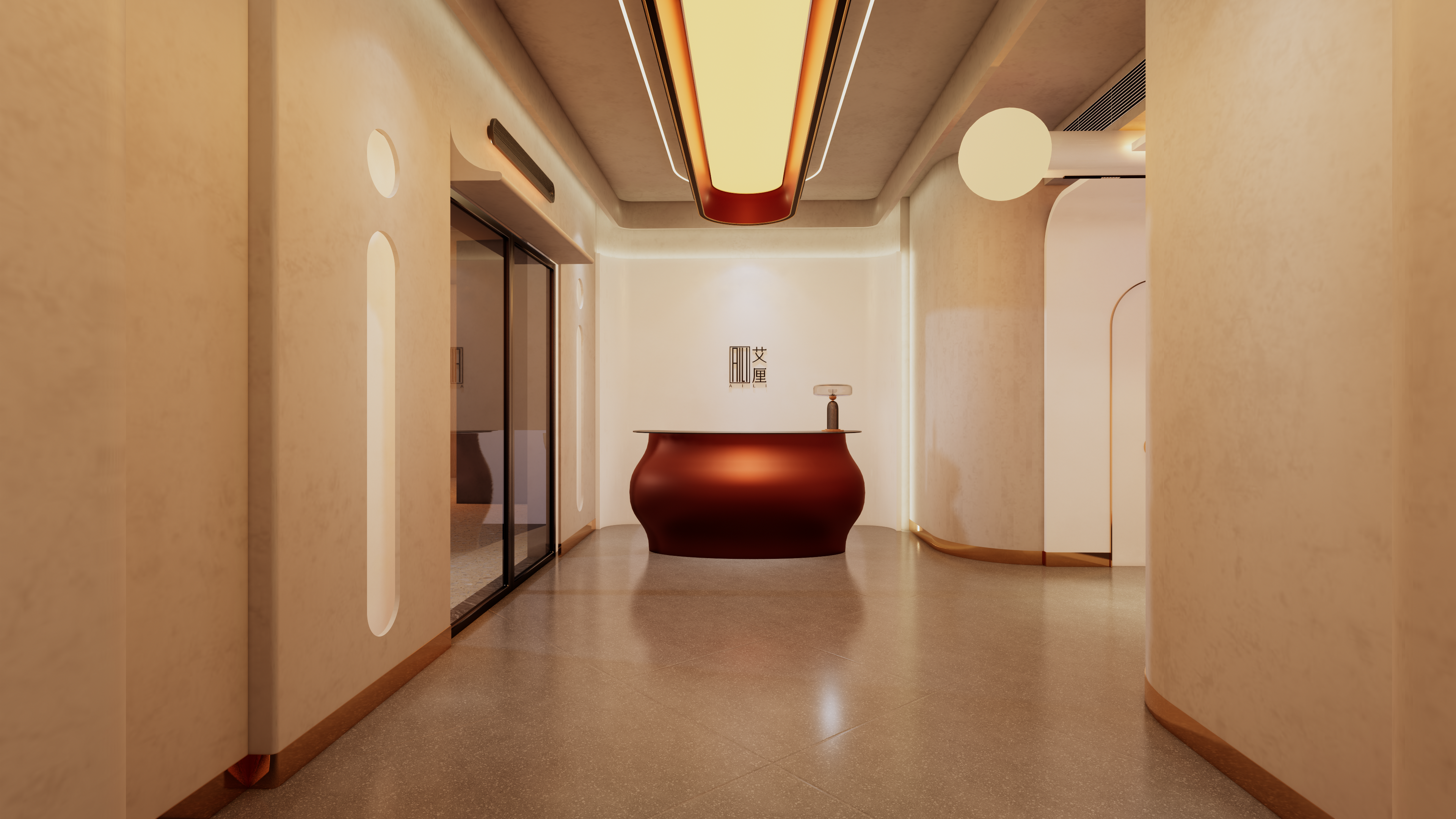 SU+Enscape商业空间公区设计-0