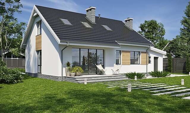 现代带阁楼房屋项目-5