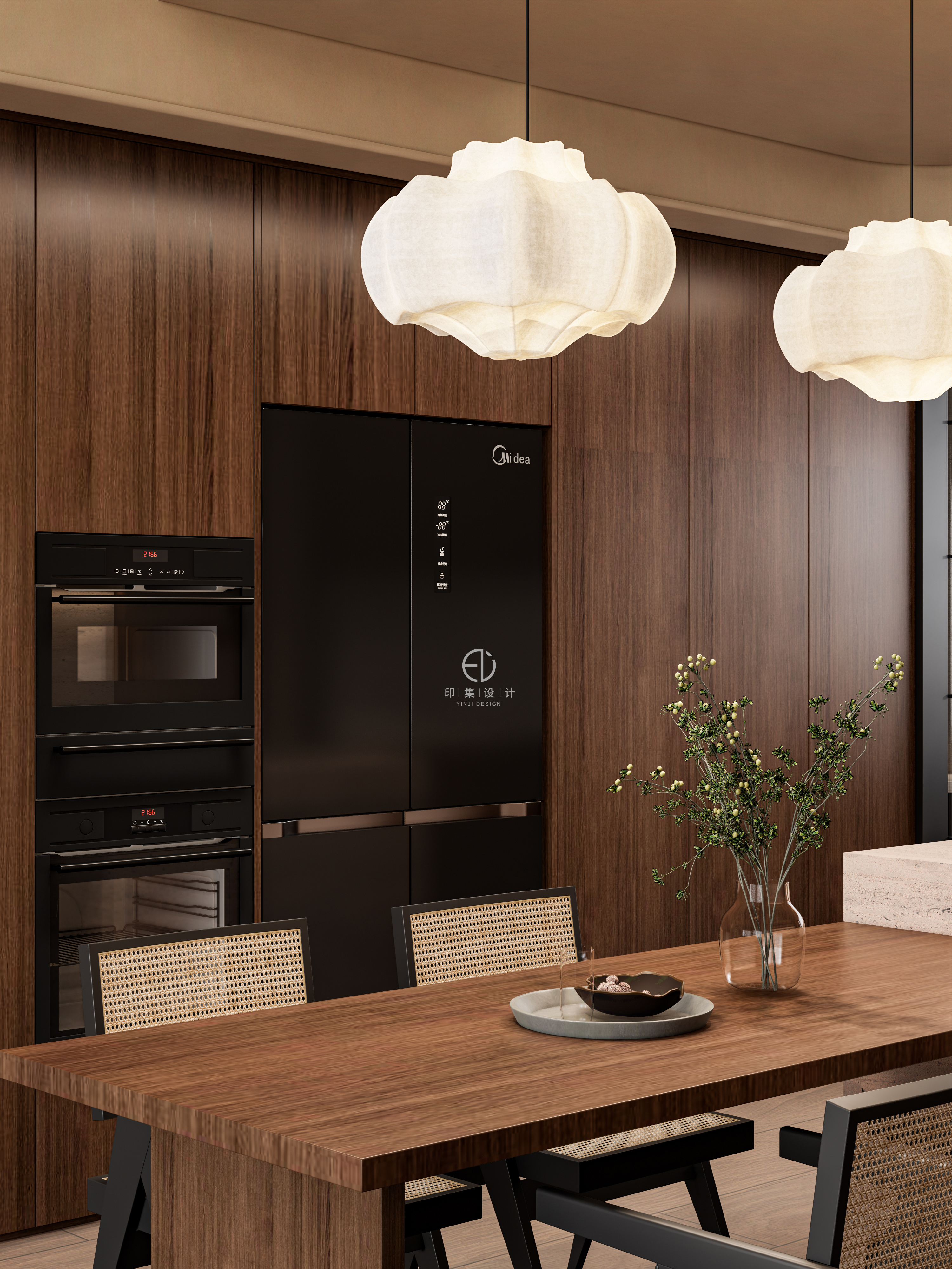 160㎡黑胡桃复古风，解锁爱自己的100种方式-12