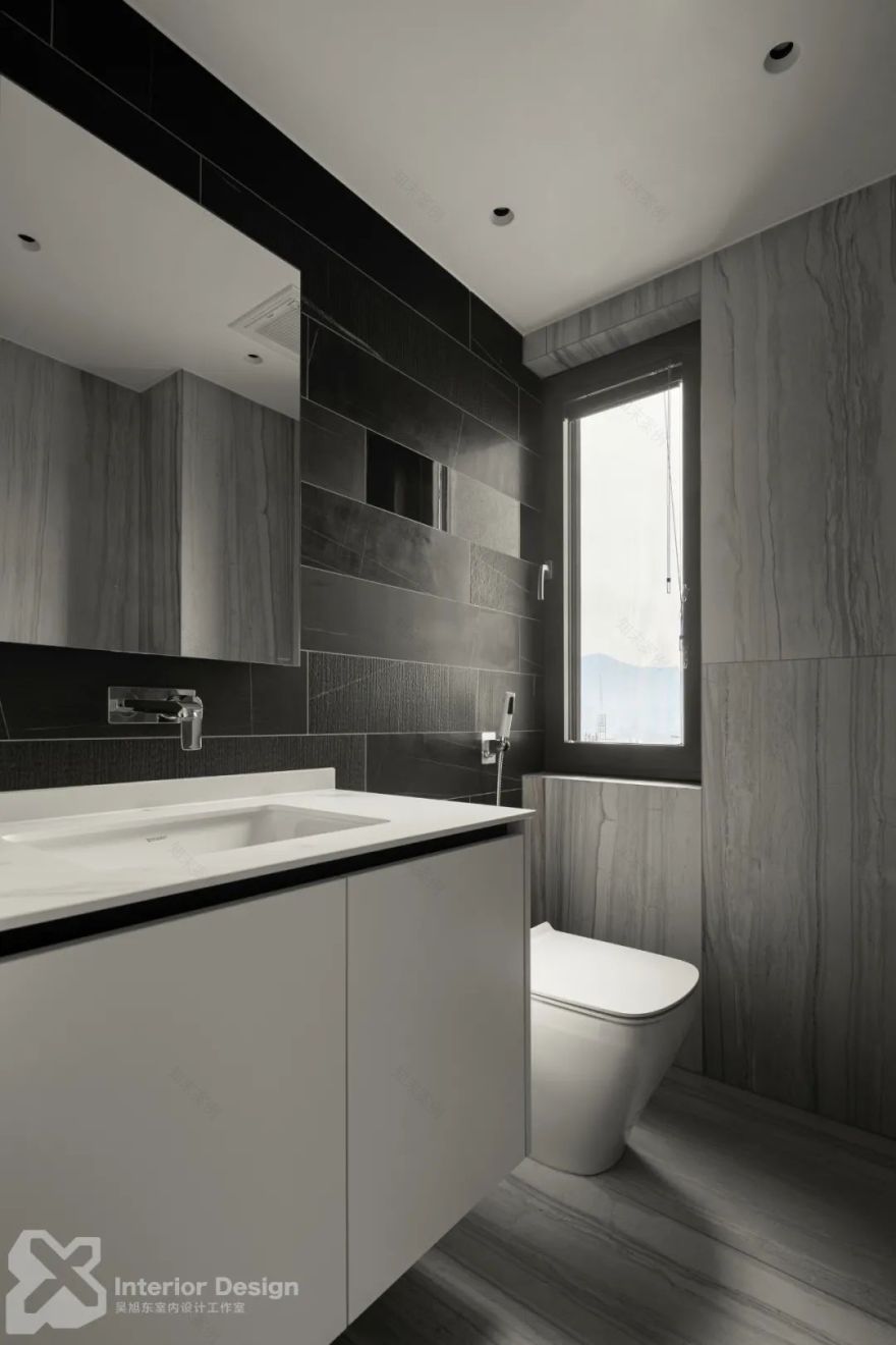 东阳 420㎡极简复式,黑白灰构建纯粹空间-69