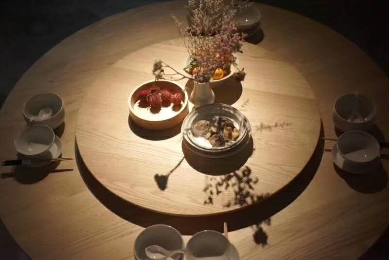 墨问素简家具——北美黑胡桃木圆餐桌-45