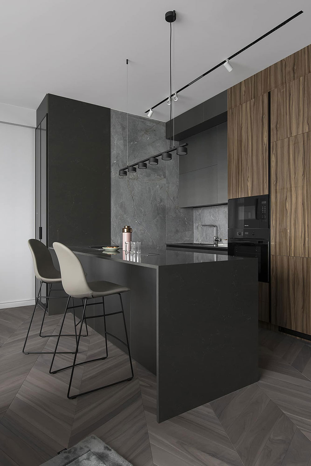 基辅现代公寓的优雅内饰设计-9