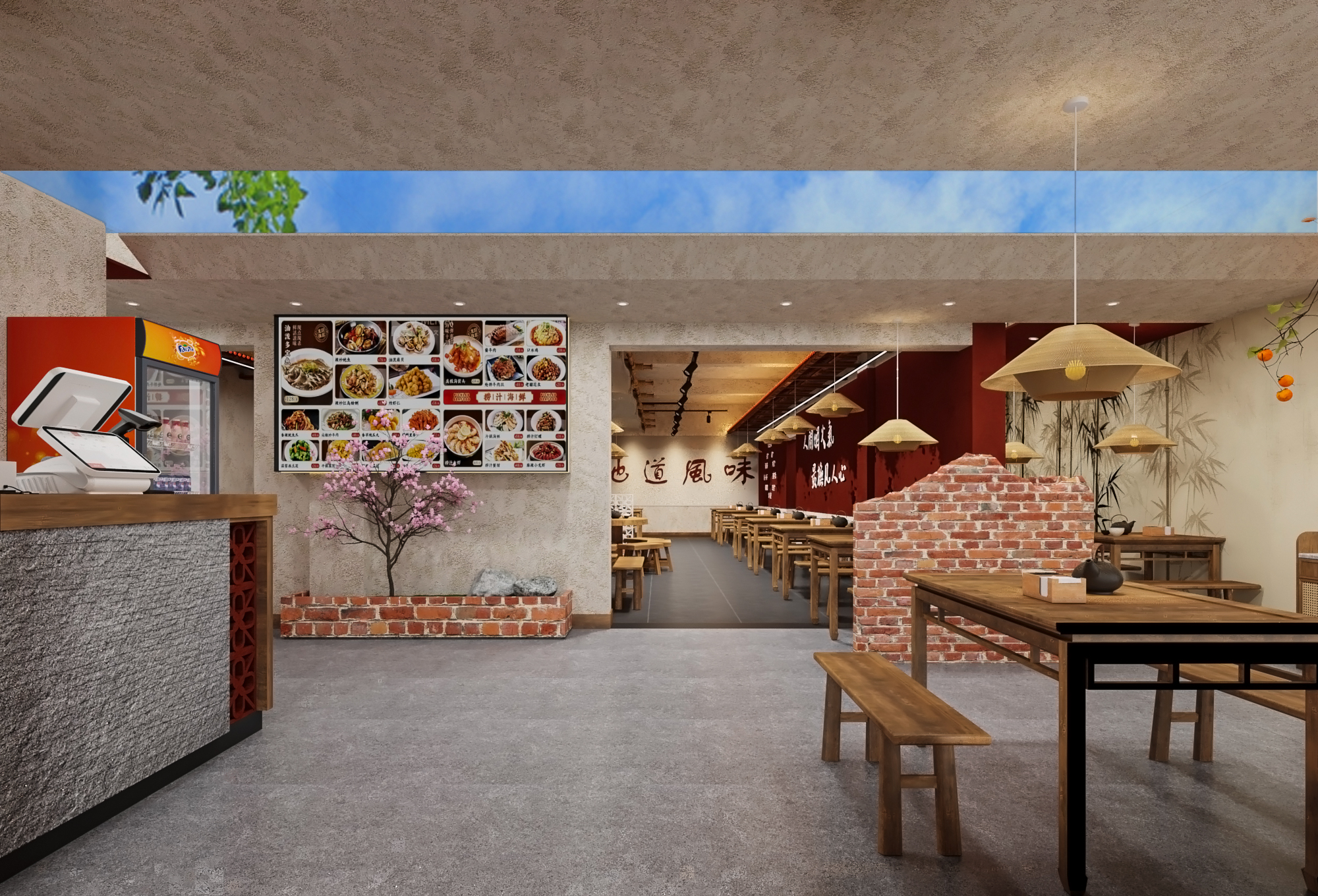桃客里融合菜店铺改造丨中国阜阳-22