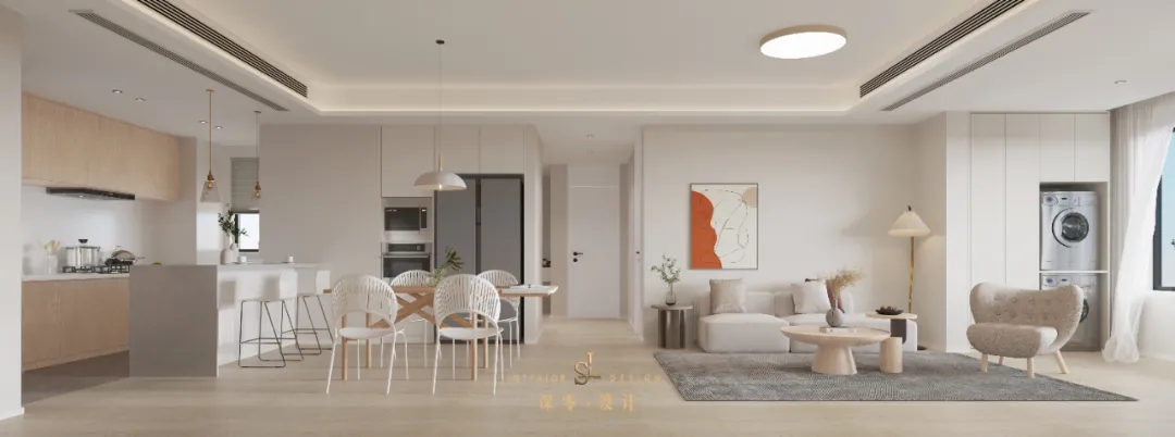 韩式简约 160㎡复式 | LDK 布局++ 超大主卧套间,浪漫实用兼得!-4