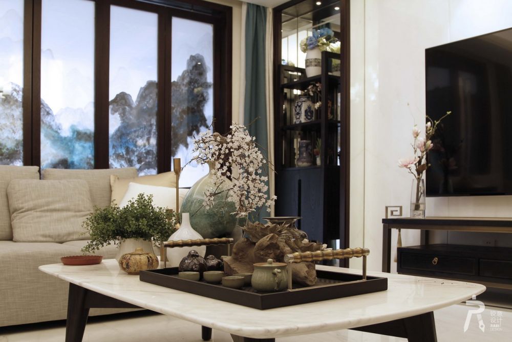 西安锐意设计-- 现代中式紫薇•永和坊 230㎡大宅-4