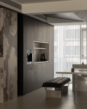 逅界空间设计｜暗调里的松弛感