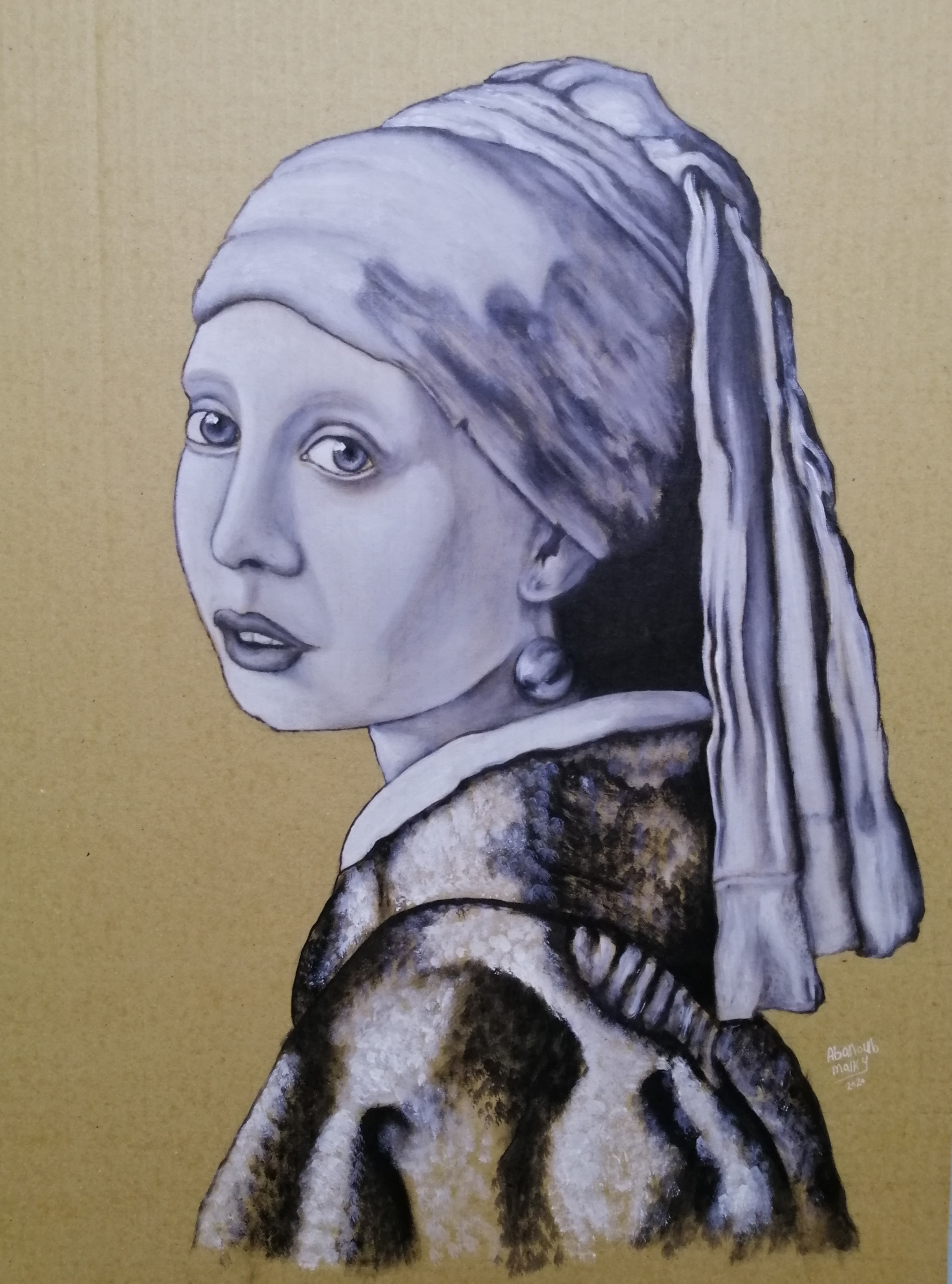 女士肖像素描画廊-17