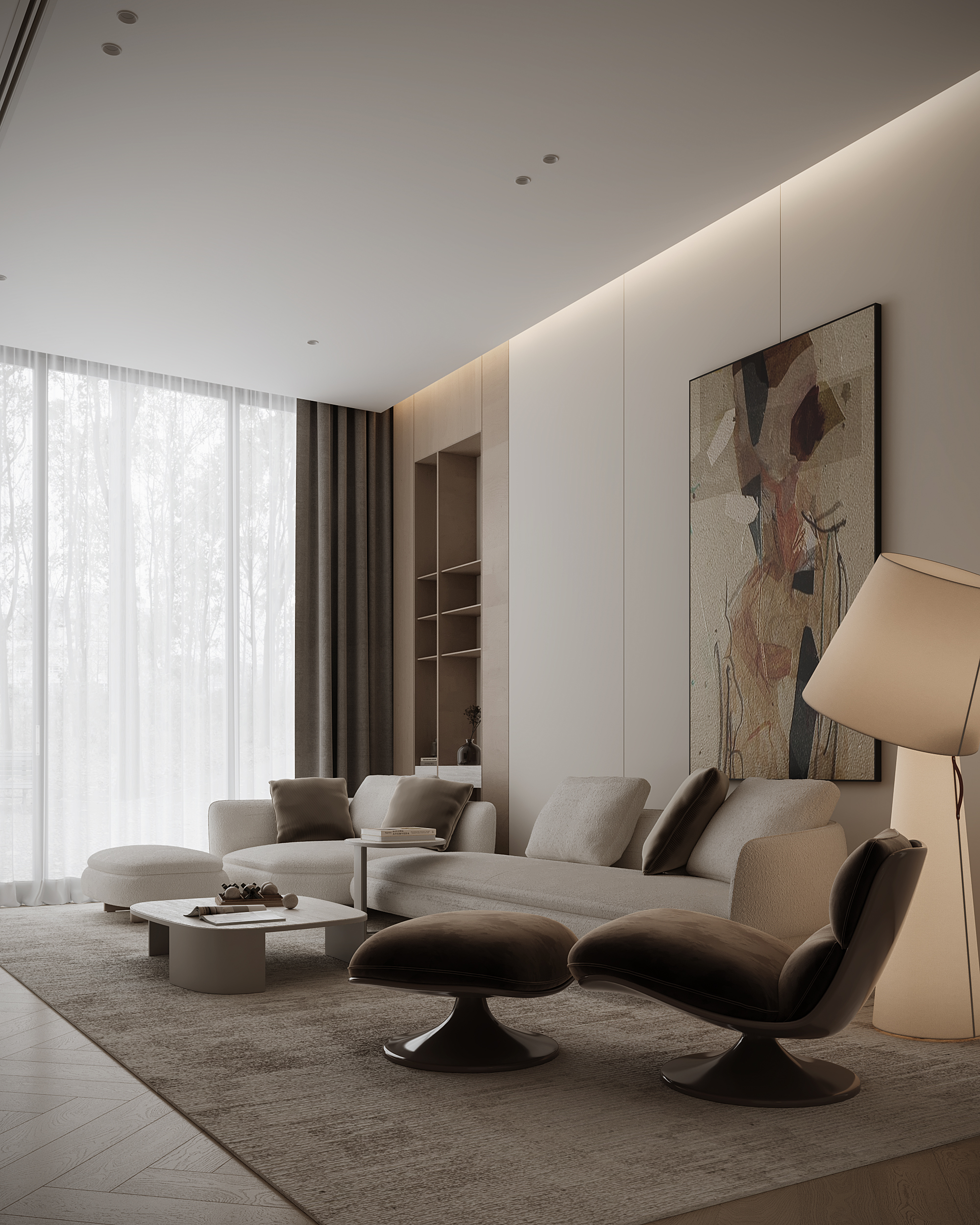 现代家庭居住设计丨Mo Ashraf（由Kubic design studio委托）-6