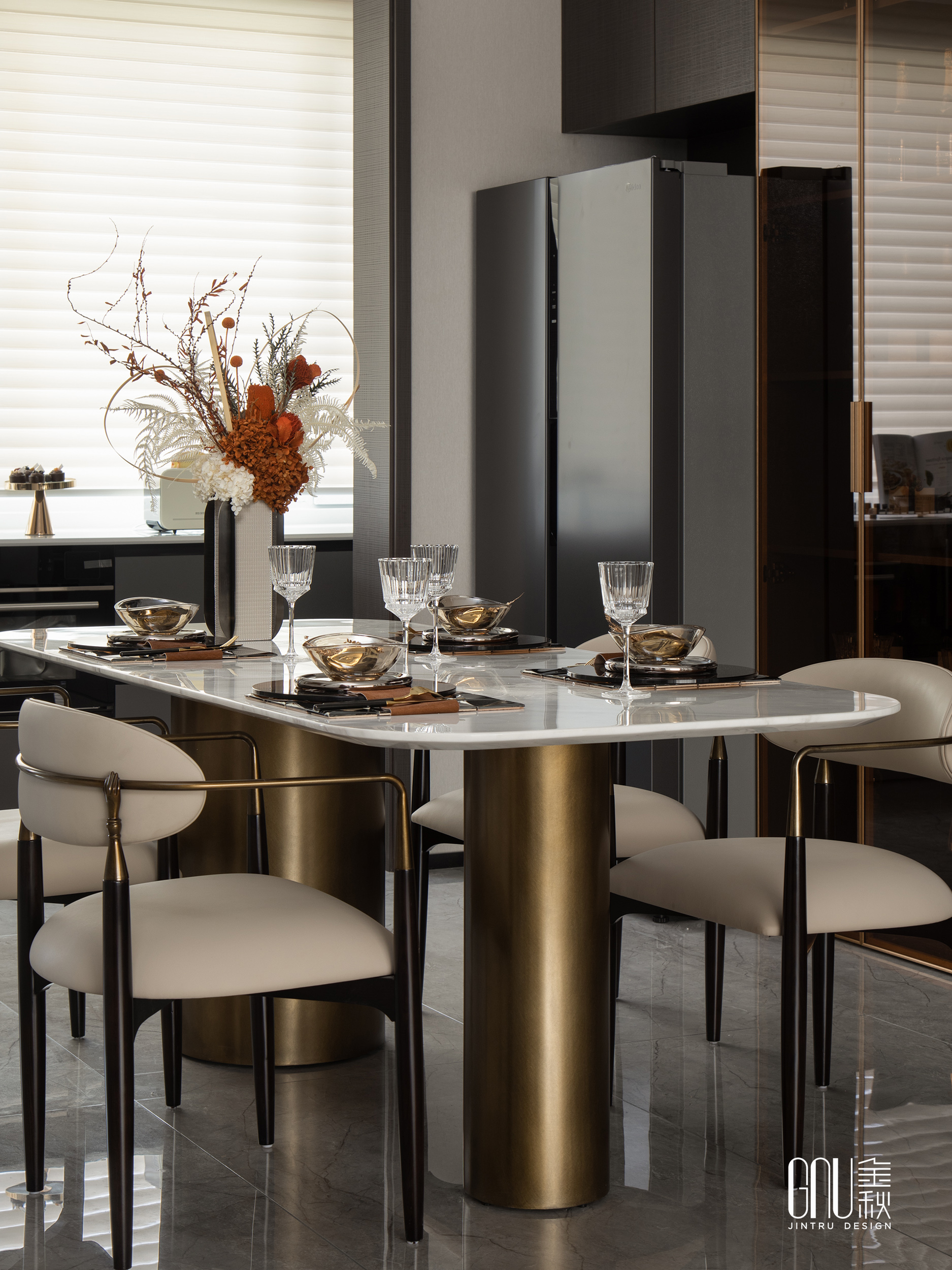 闻达西安黄金嘉境样板房 170 户型丨中国西安丨深圳 GNU 金秋设计-17