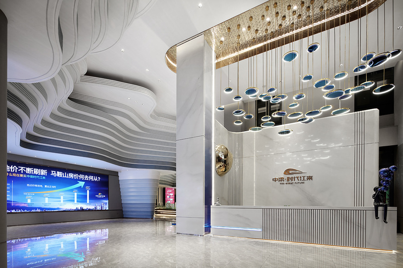 马鞍山中梁时代江来售楼处——自然意象与现代艺术的完美融合-1