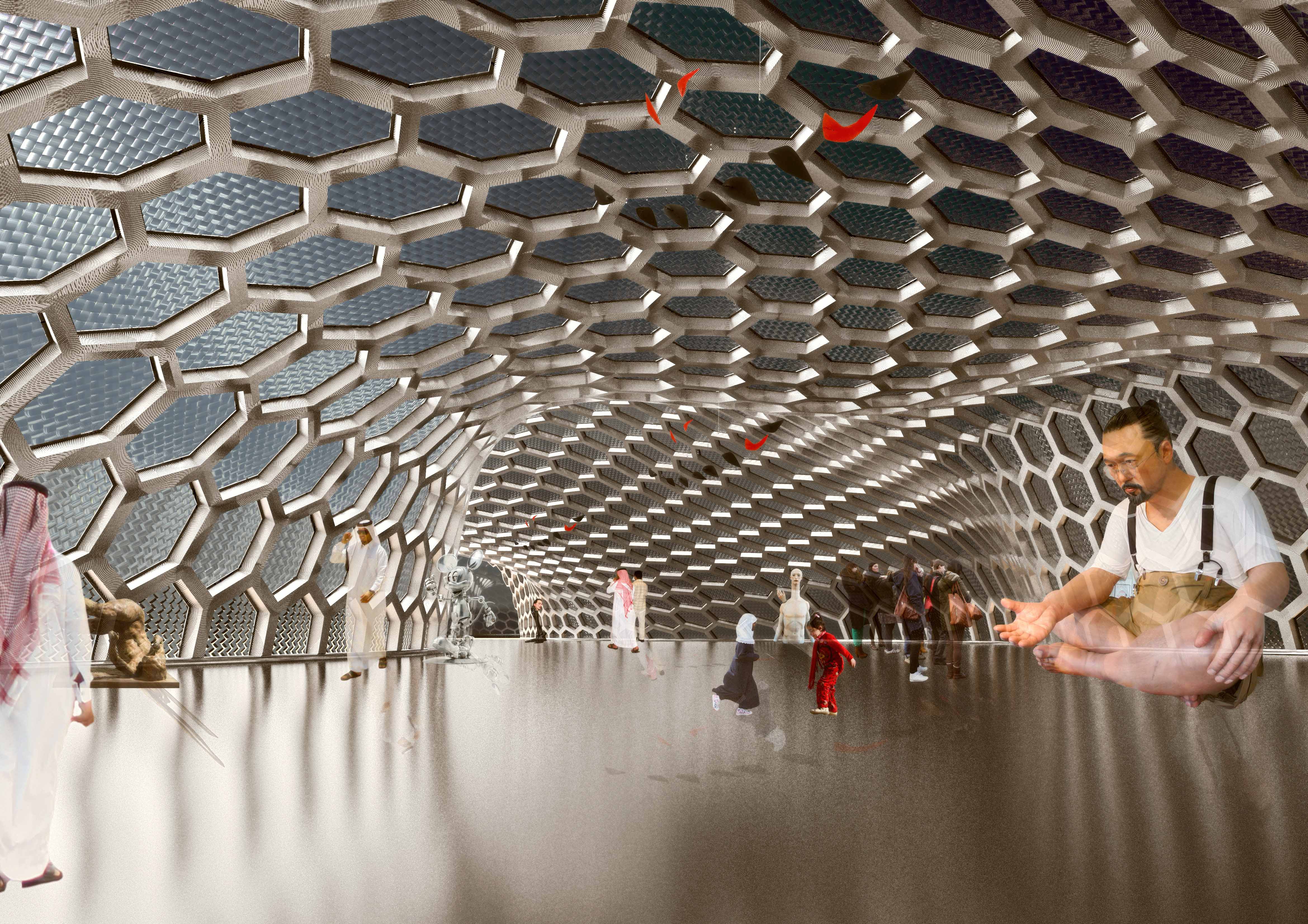阿布扎比“蜂巢”展览馆——自然与科技的和谐融合-16