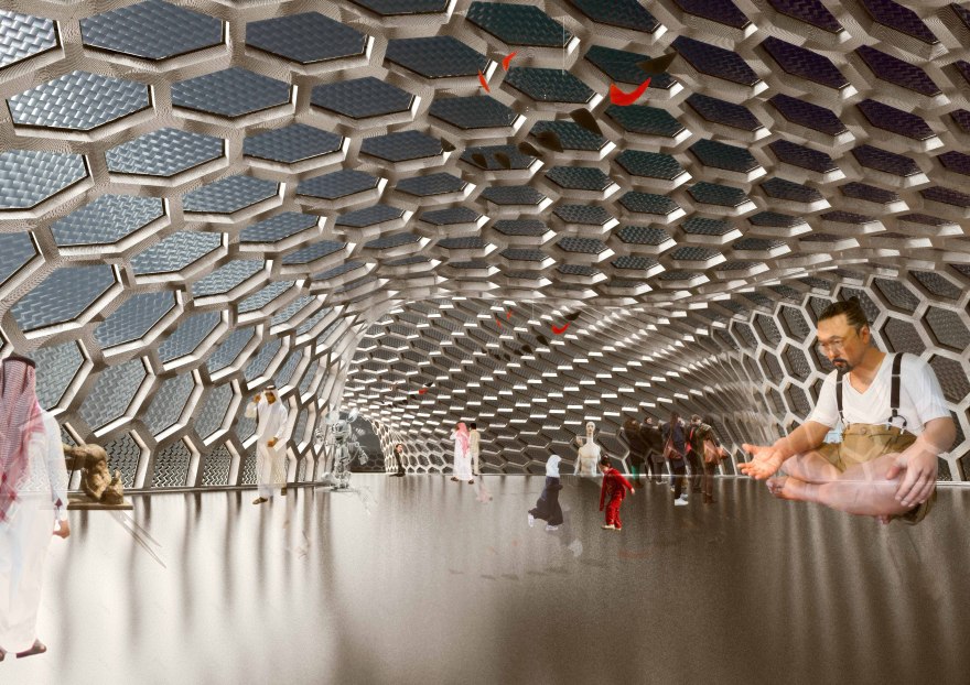 阿布扎比“蜂巢”展览馆——自然与科技的和谐融合-16