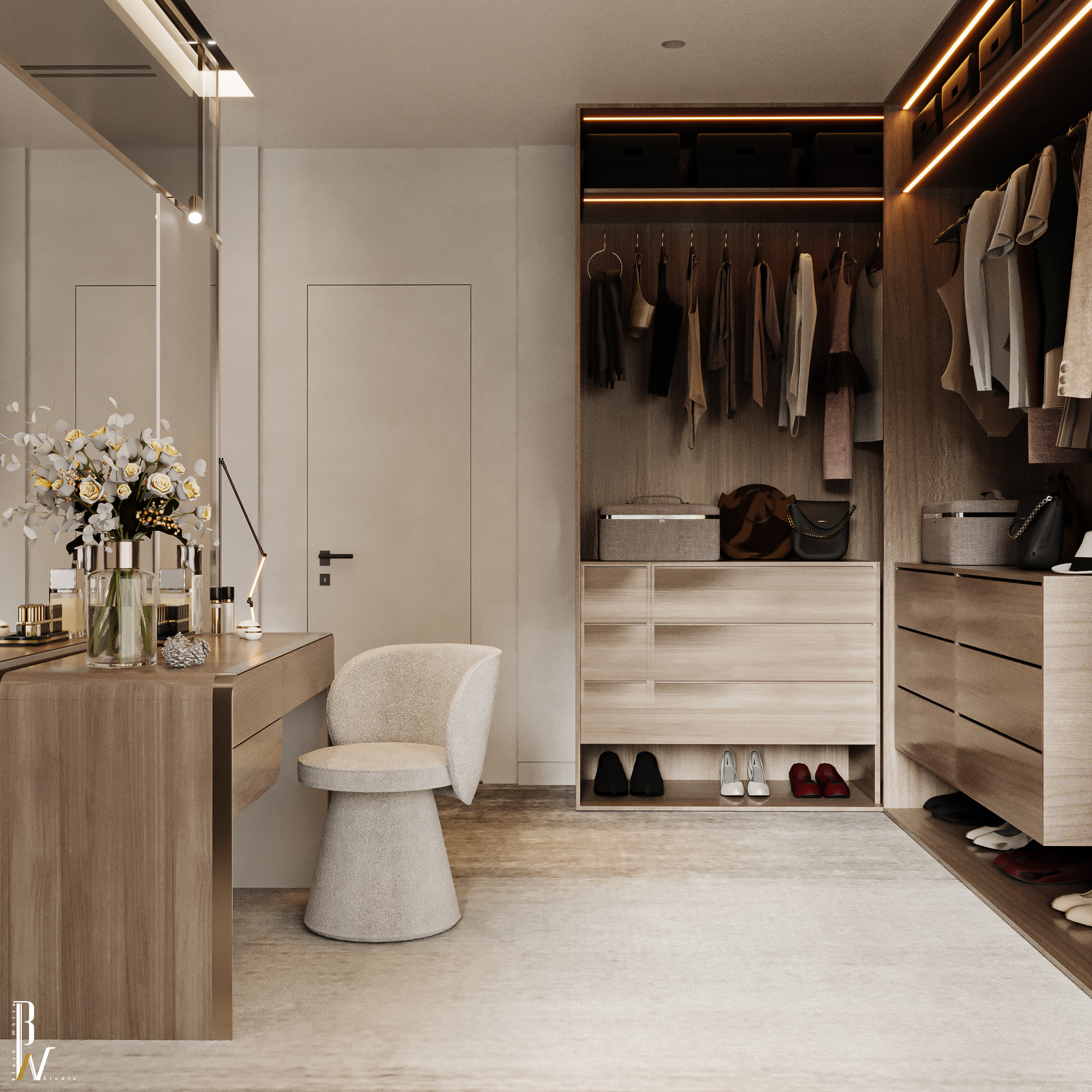 单人间·阿联酋，单人卧室丨阿联酋丨Black N White Studio-15