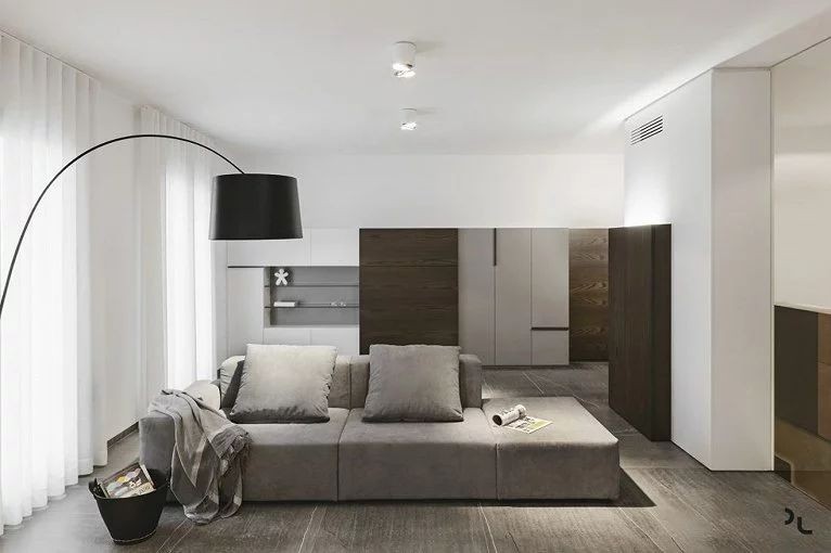 意大利简约大宅的柔和色调空间美学-29