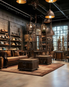 蒸汽朋克风格鞋店