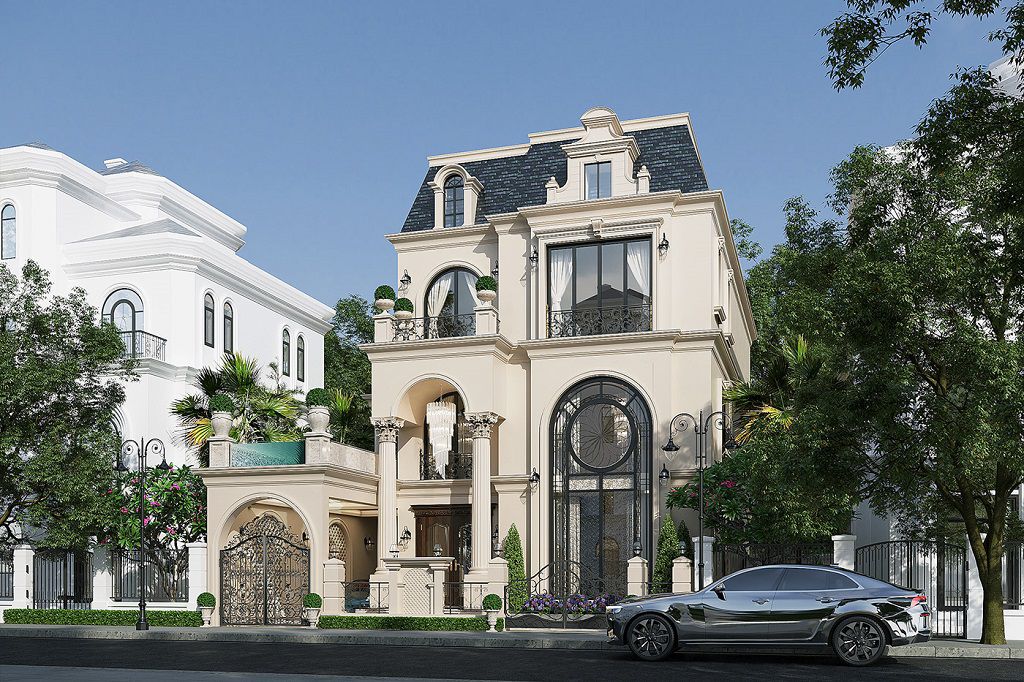 3层新古典9米门面独栋别墅设计丨越南丨Kiến Trúc Nhà Việt Phong Thuỷ-19