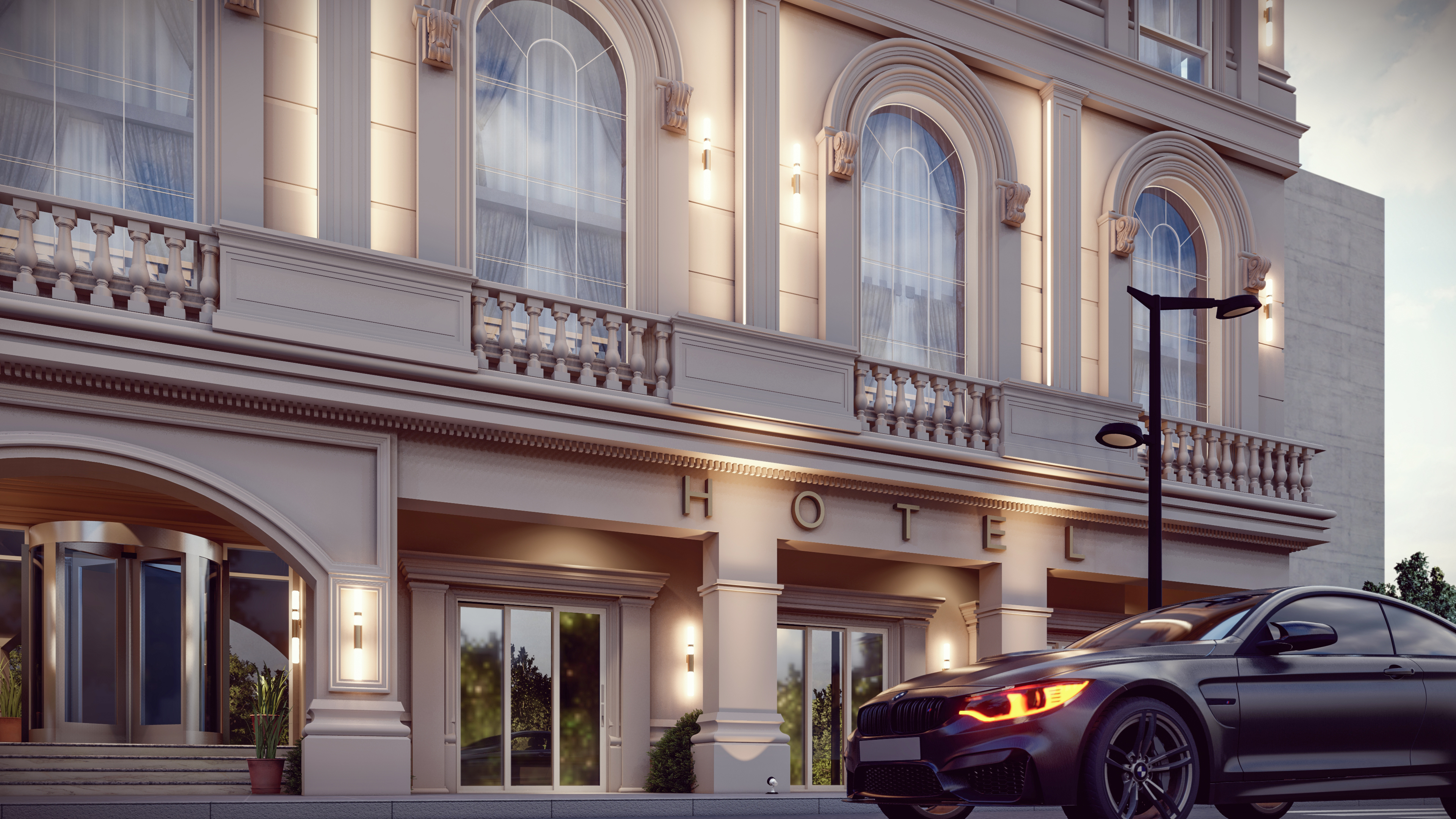 酒店古典式外观丨Arch. Rehab Nabil-8