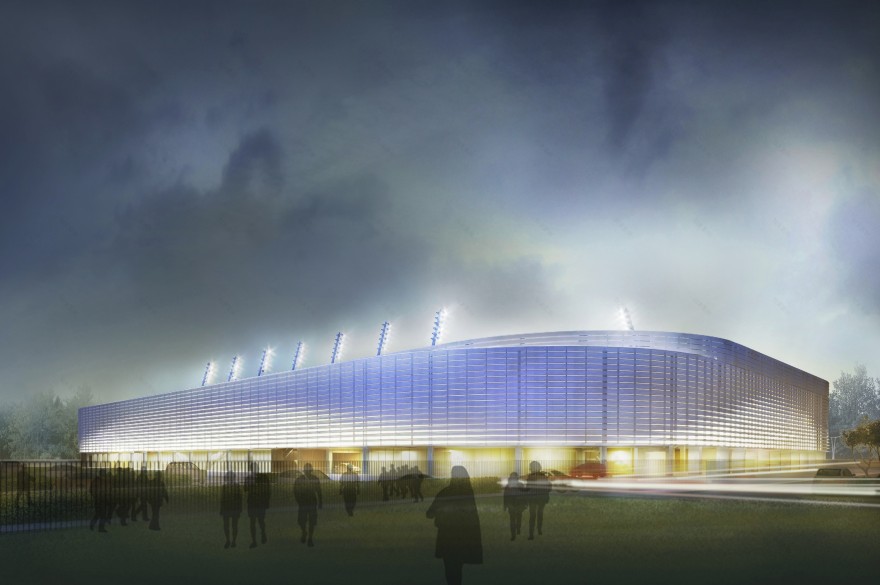 波兰卢布林体育馆,现代功能与视觉冲击的融合-35