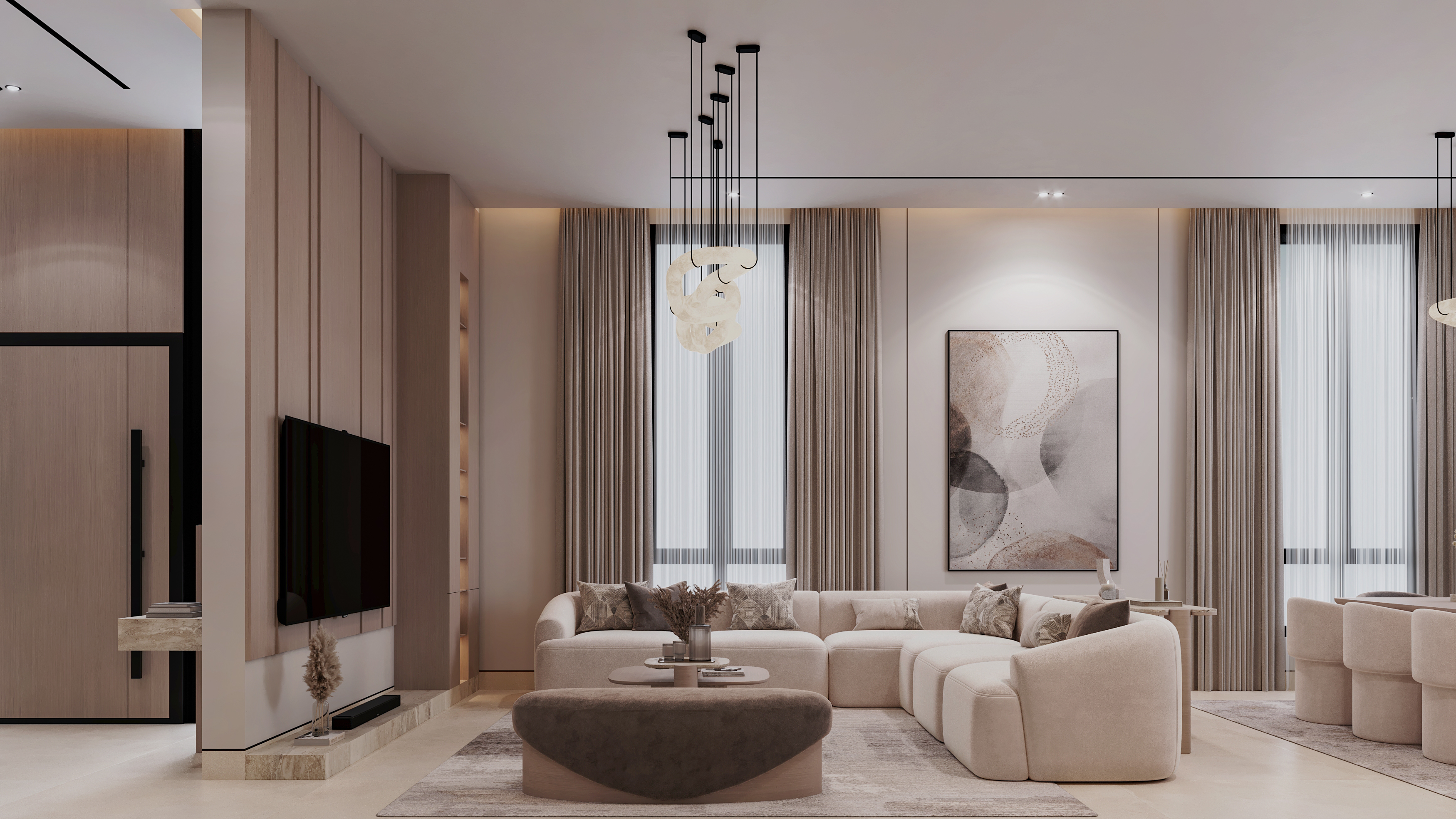 Minimalism Entrance & Living & Dining-9