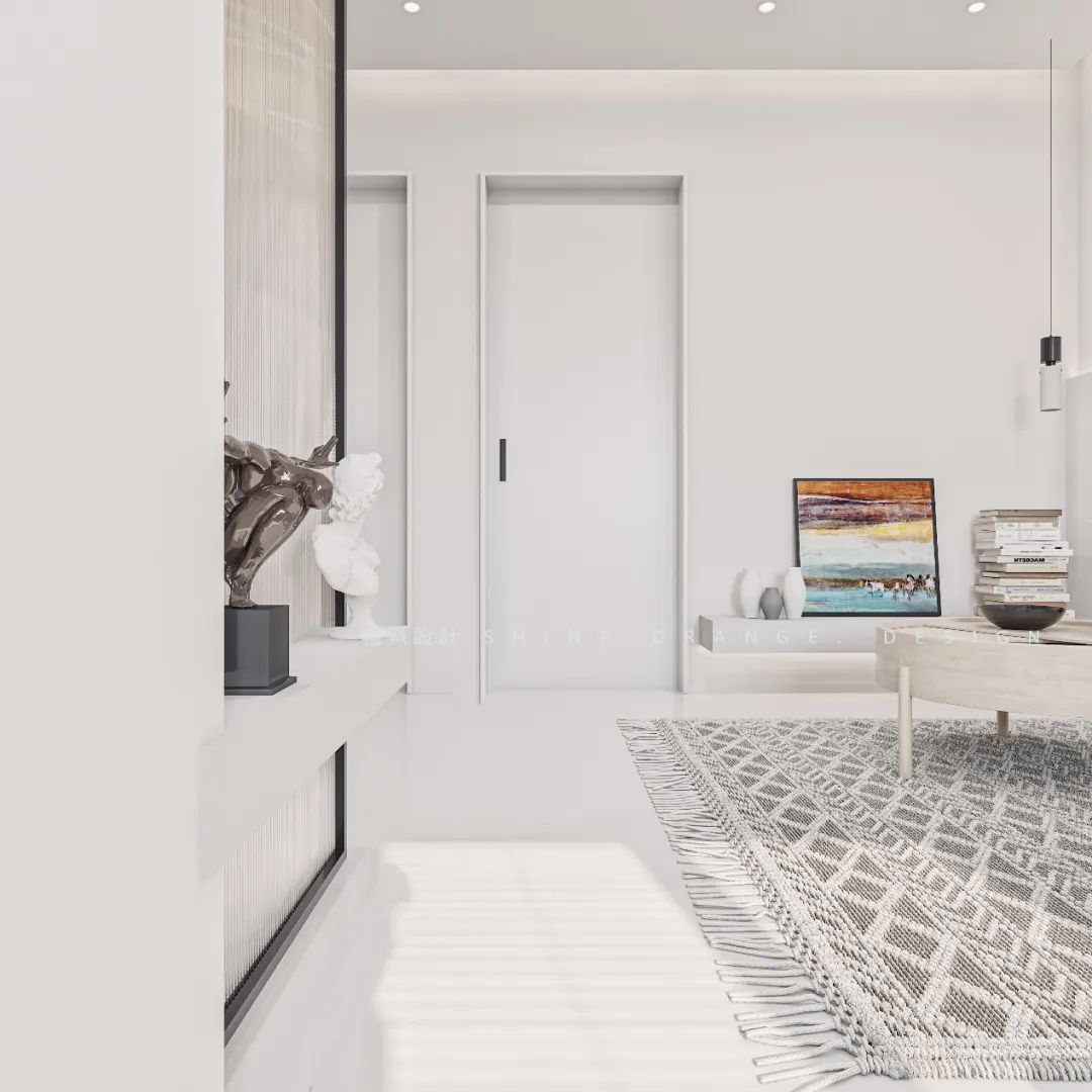 《橙熹设计》现代简约温馨小窝,明亮黄色打造舒适生活空间-31