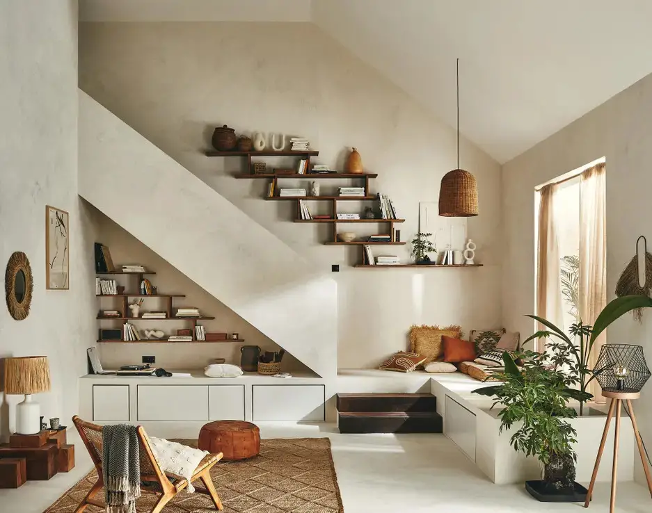 自然色彩的楼梯设计 | bohemian 风格室内设计的典范-1